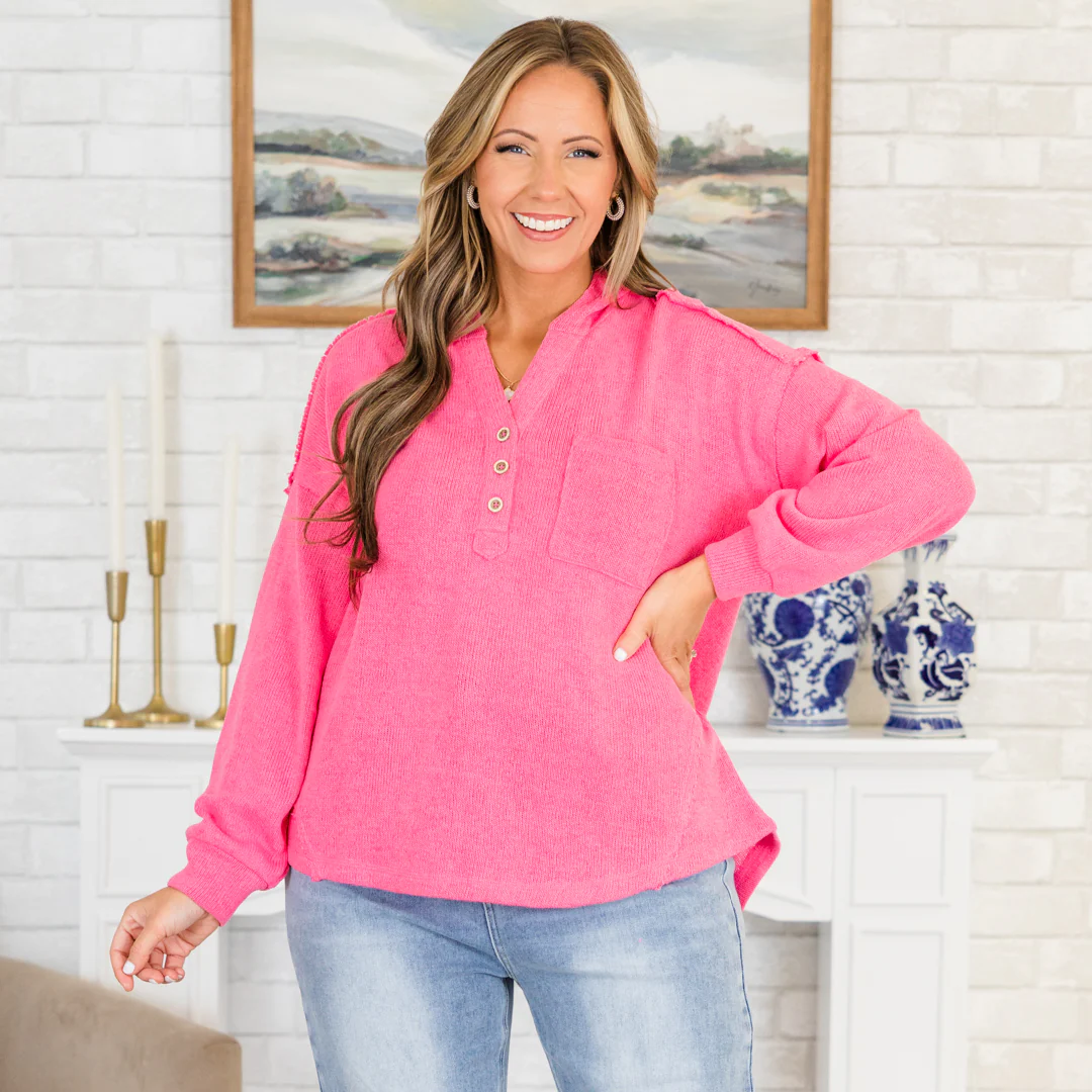 Retreat Pullover, Pink - Giverhouse