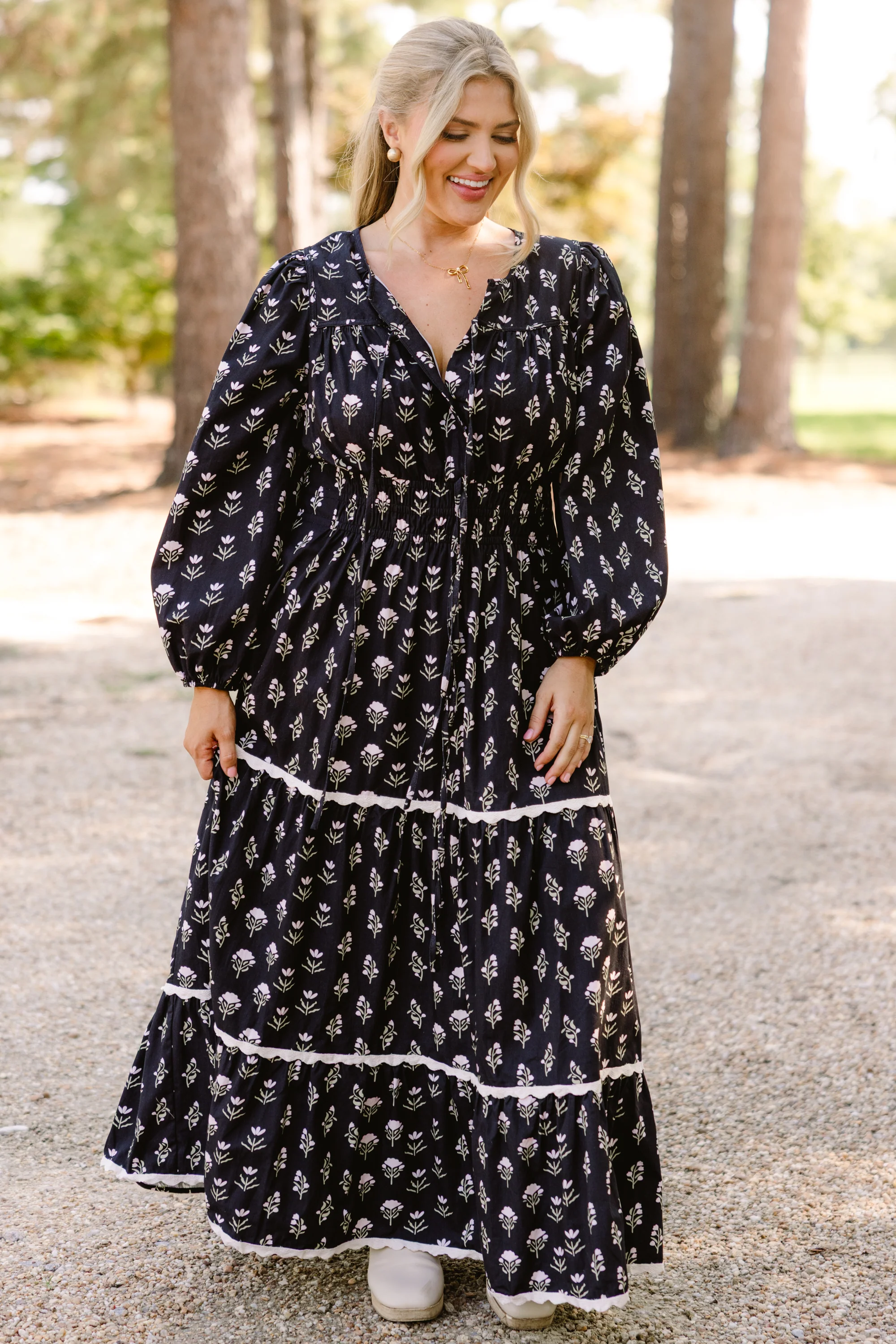 All The Right Details Dress, Black - Giverhouse