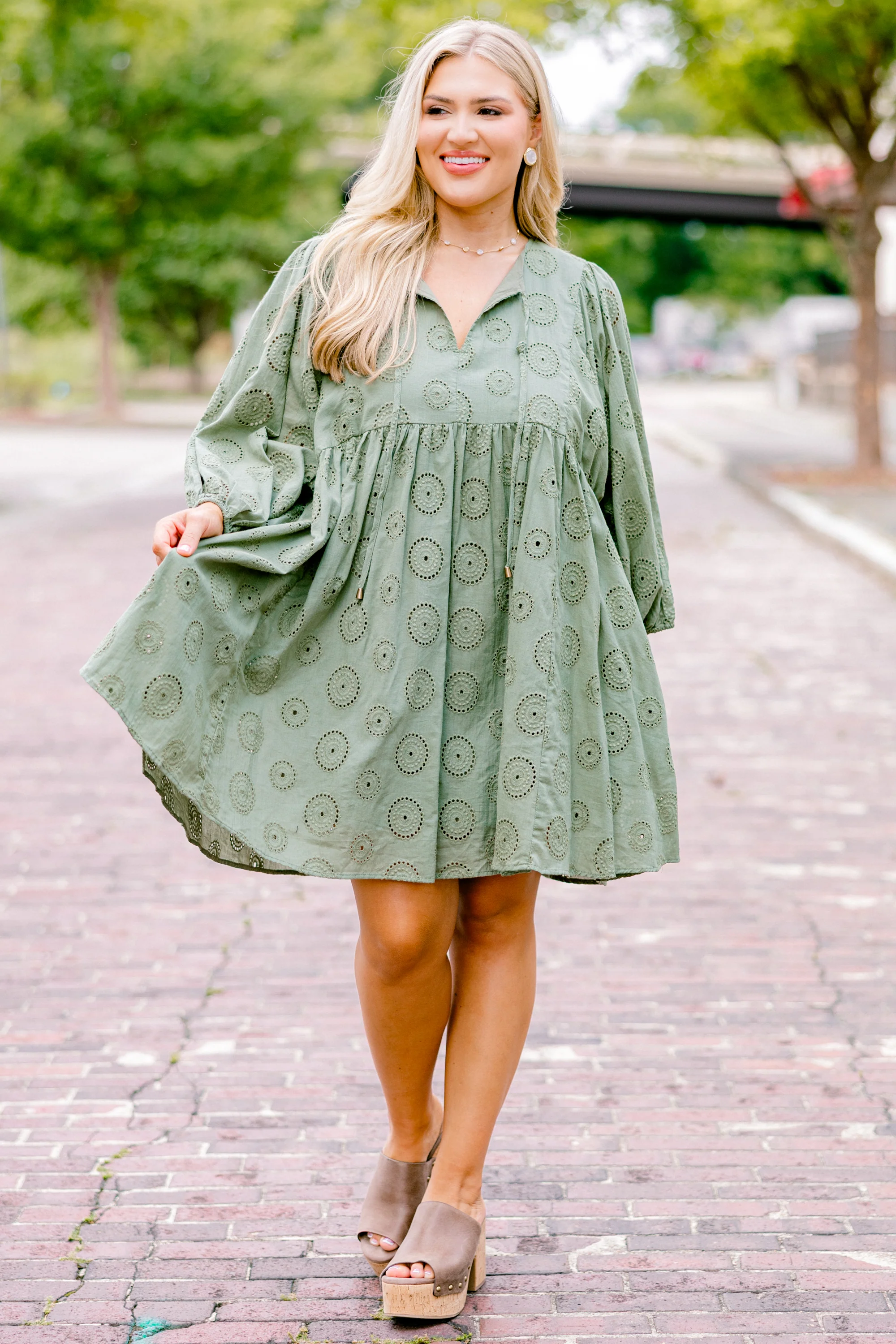 Honey Babe Dress, Green - Giverhouse