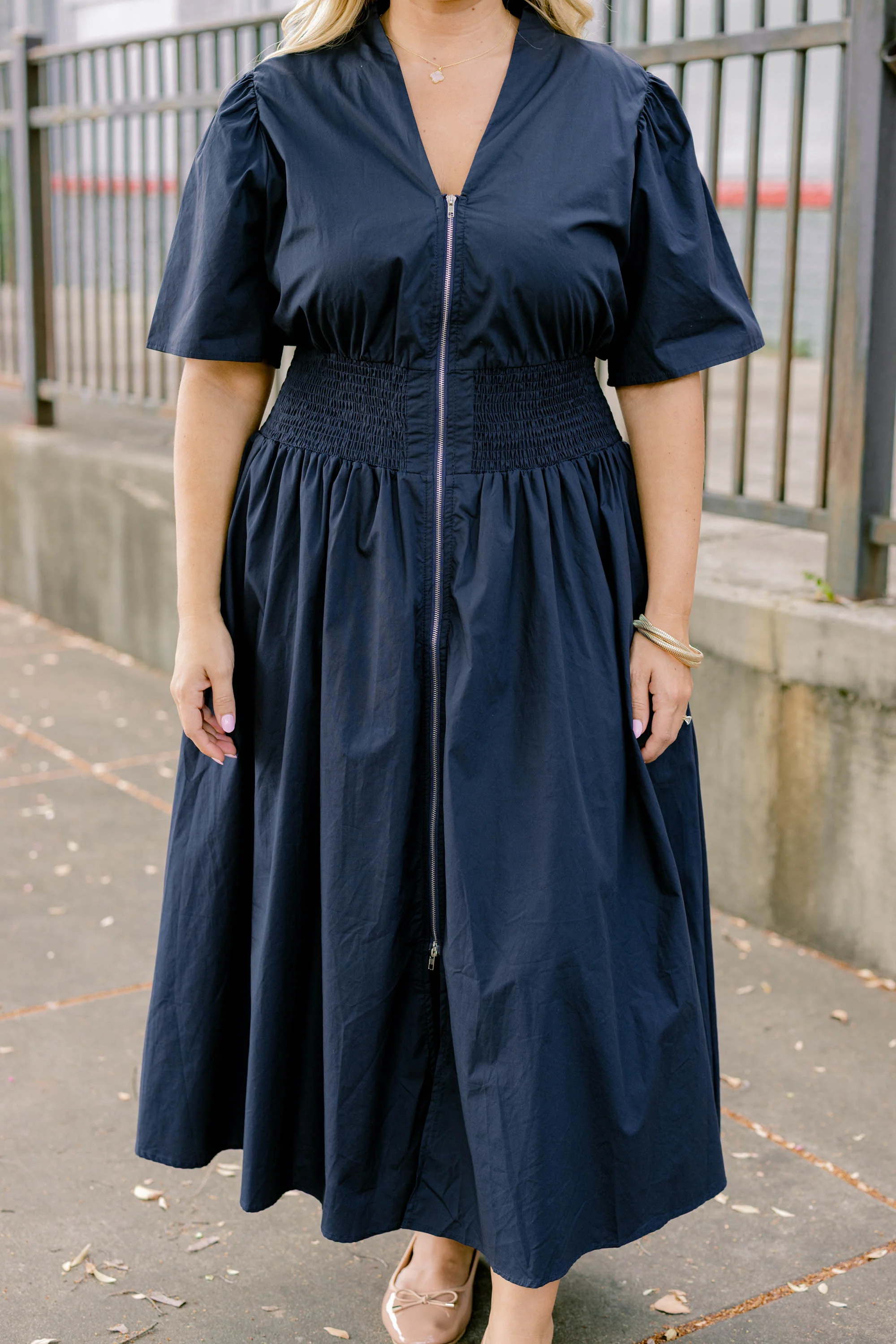 It's A Match Dress, Navy - Giverhouse