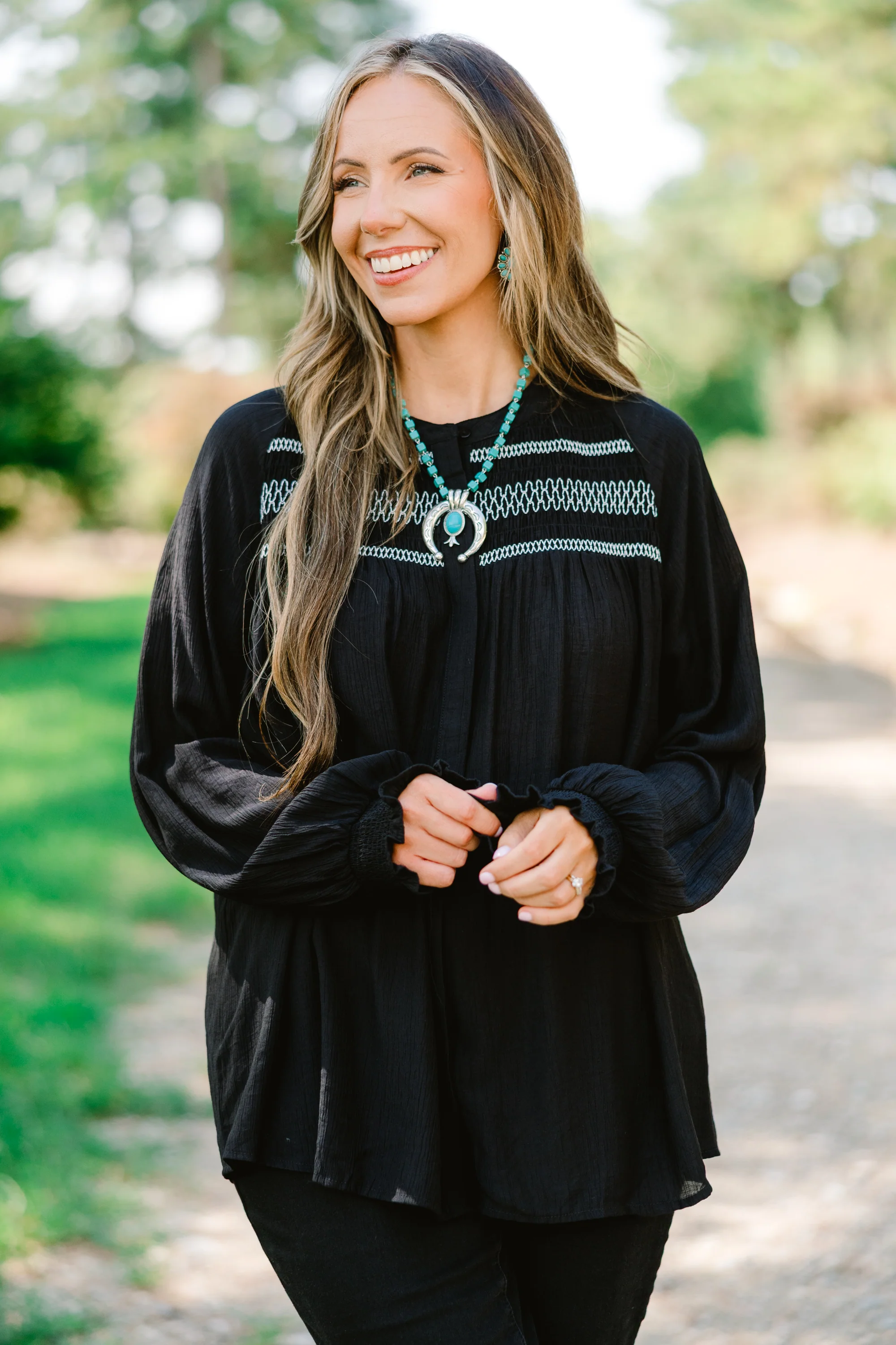 Jumping Ahead Top, Black - Giverhouse