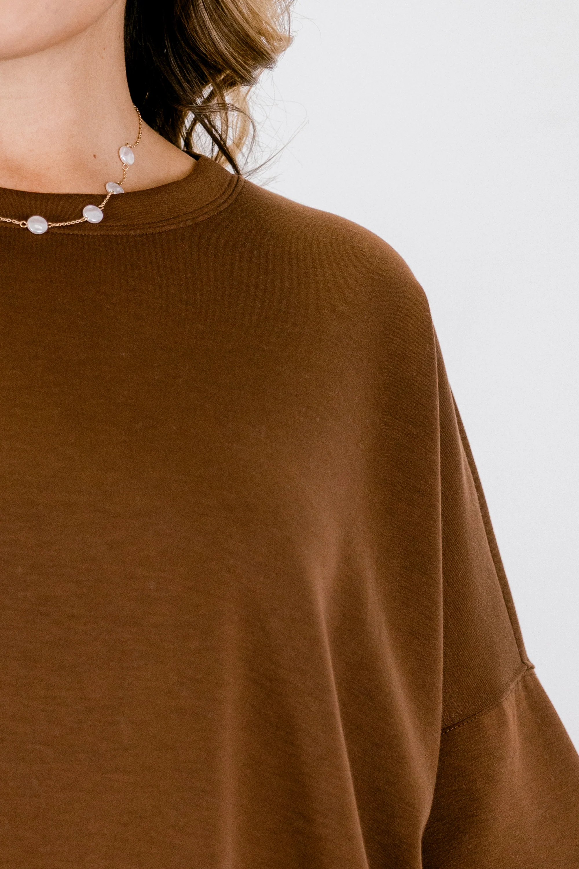 Comfortable Charm Top, Brown - Giverhouse