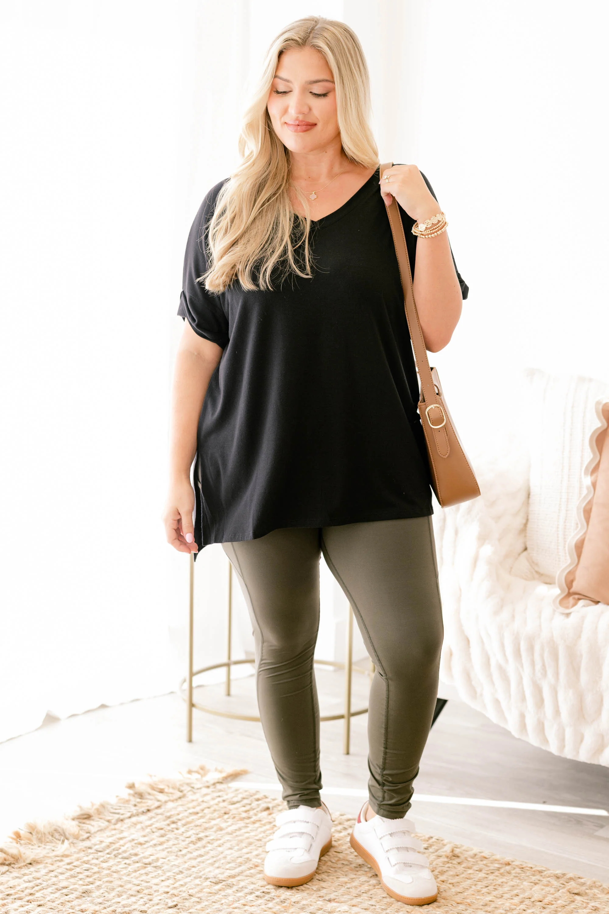 Go For The Goal Leggings, Olive - Giverhouse