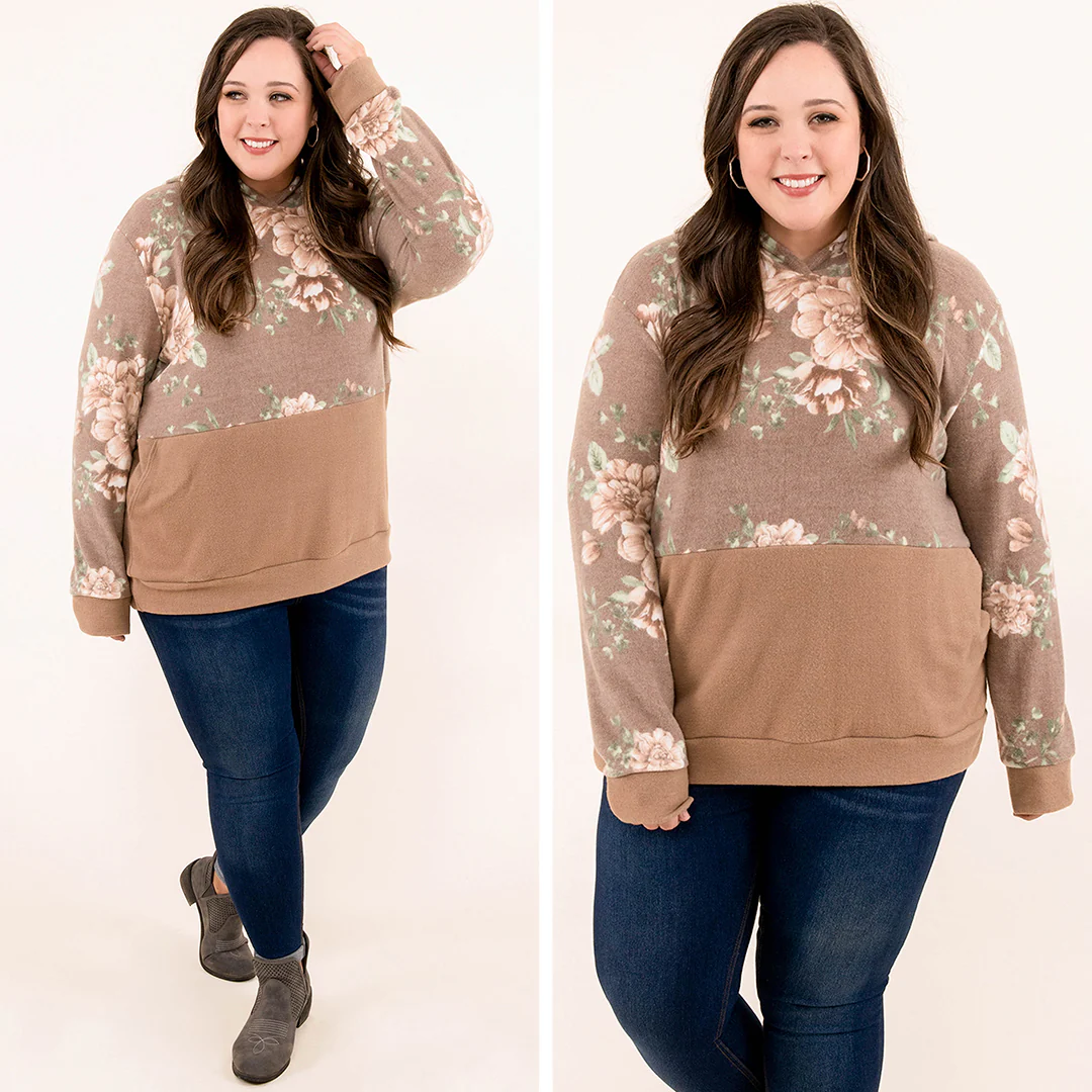 Rained In Hoodie, Brown - Giverhouse