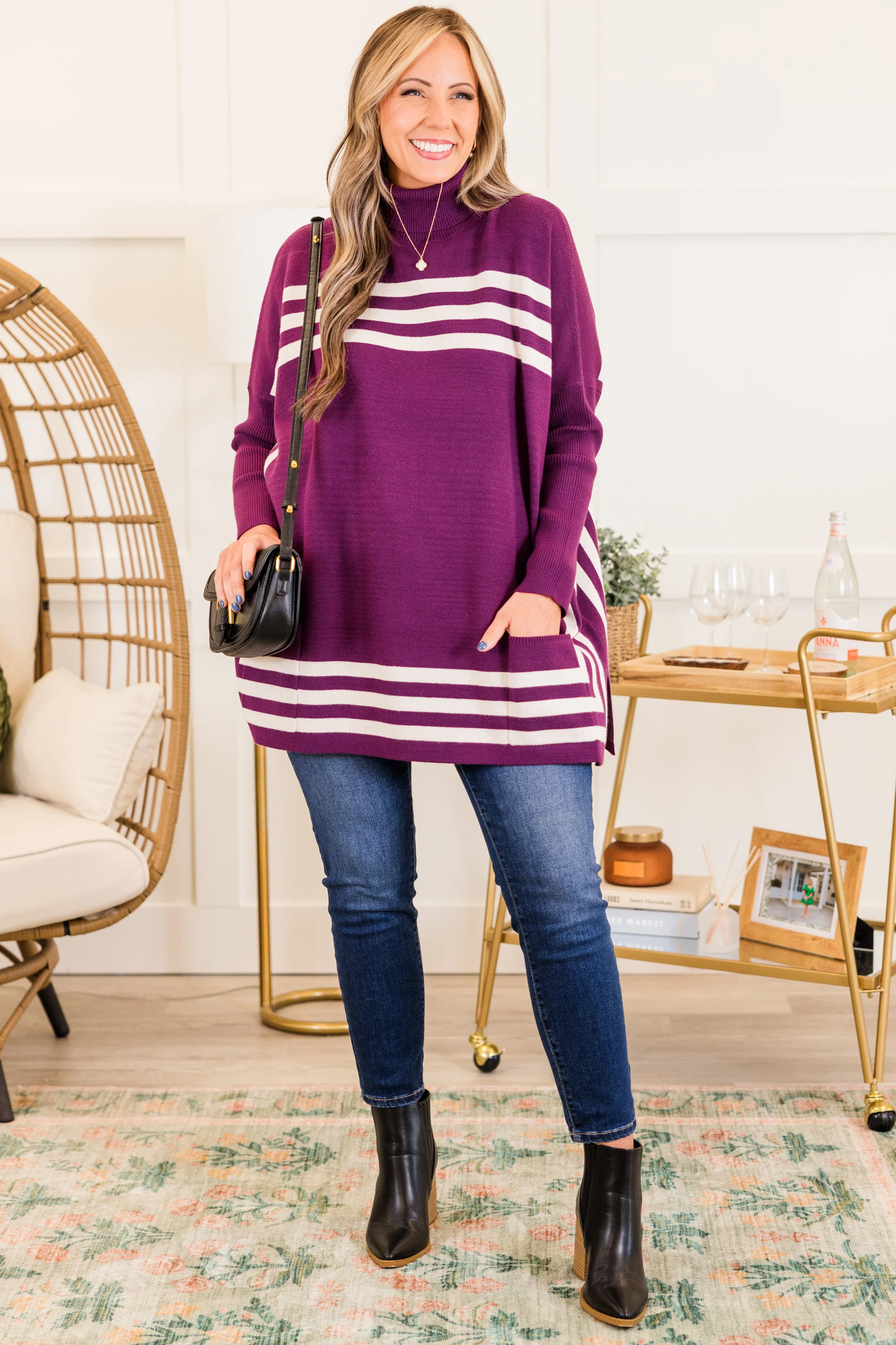 Anything For My Baby Tunic, Eggplant - Giverhouse