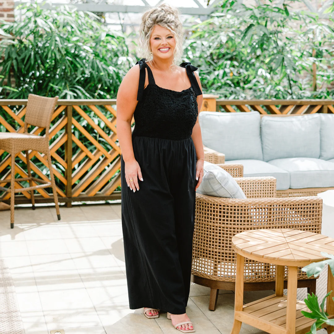 Let's Dance Tonight Jumpsuit, Black - Giverhouse