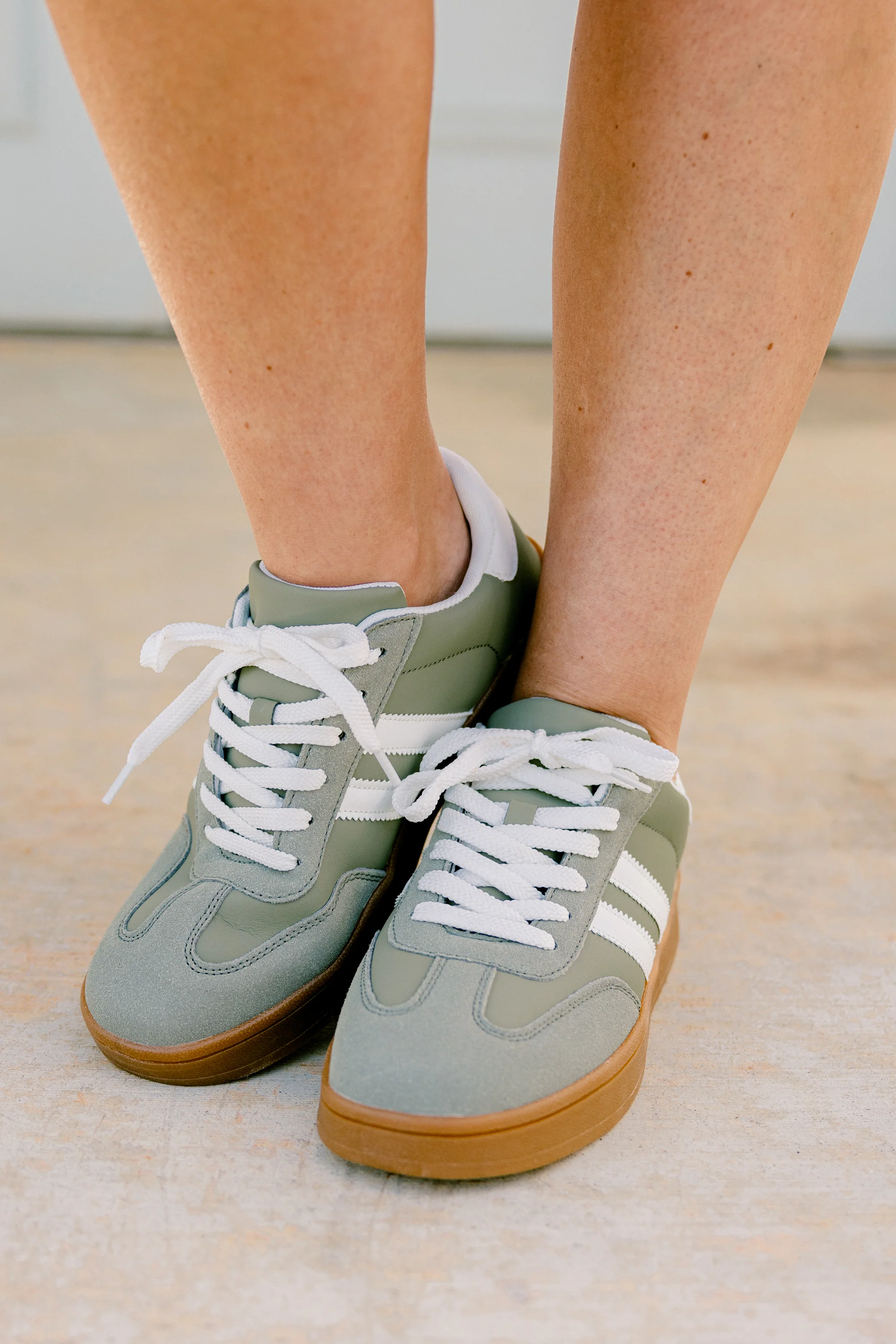 Effortlessly You Sneakers, Sage - Giverhouse