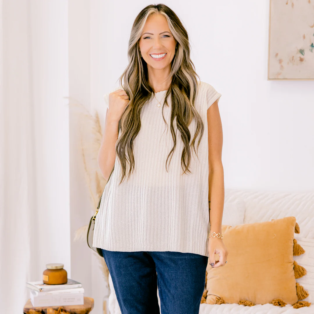 In Vacay Mode Top, Ivory - Giverhouse