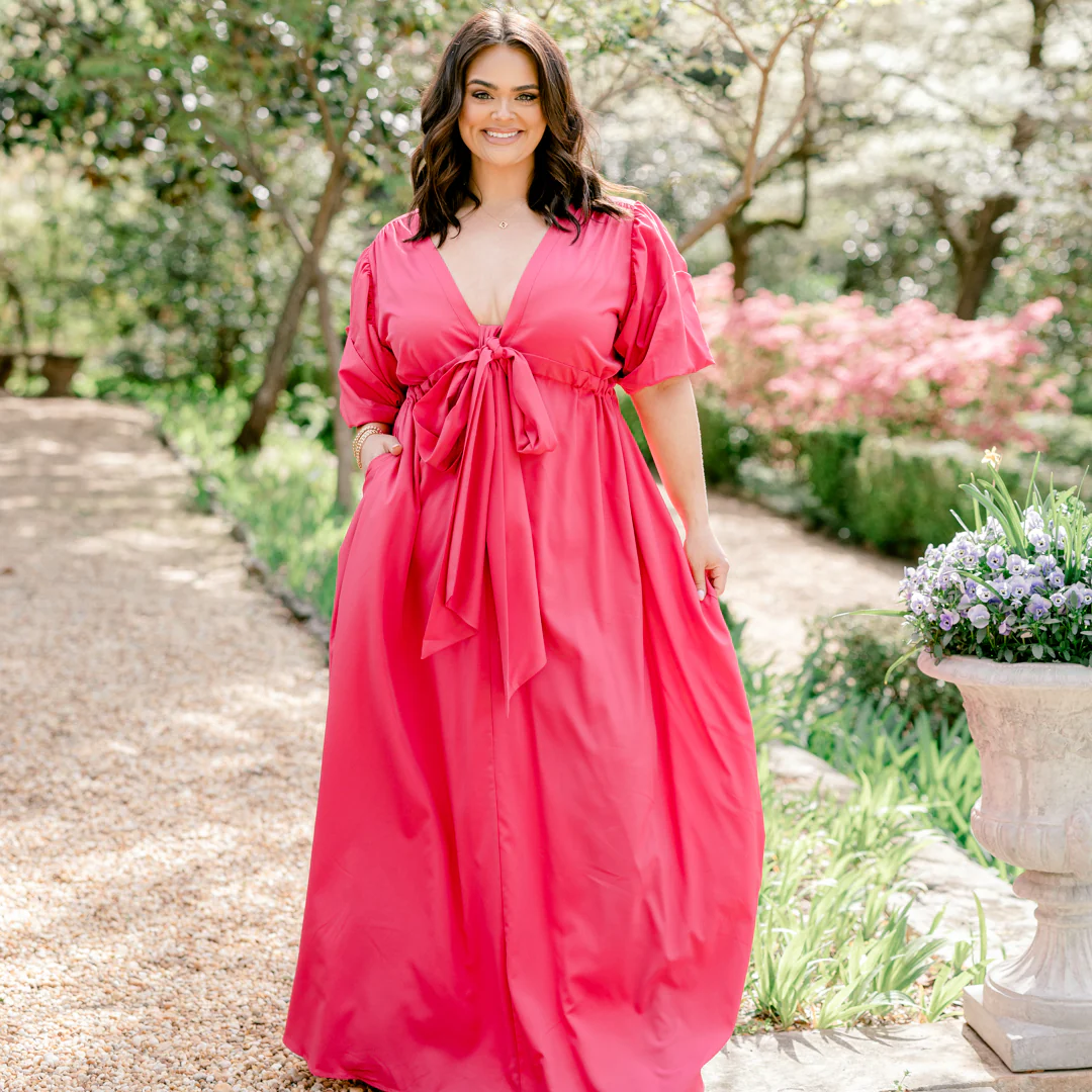Looking At Me Maxi Dress, Fuchsia - Giverhouse