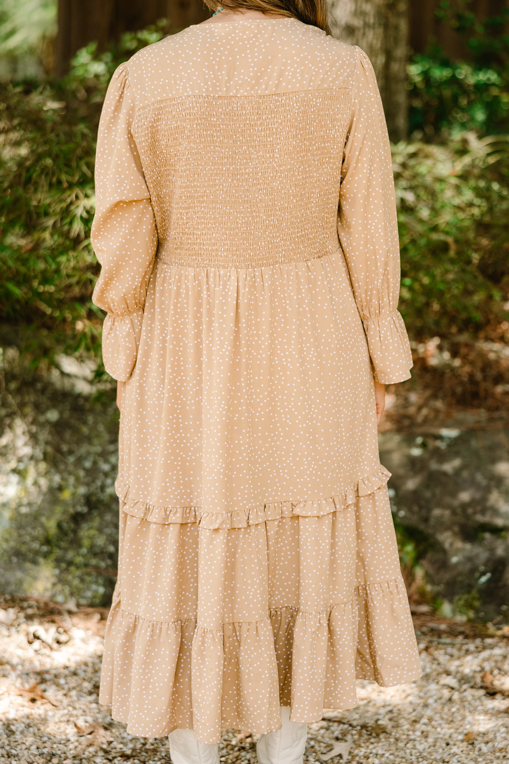 Montana Mornings Dress, Tan - Giverhouse