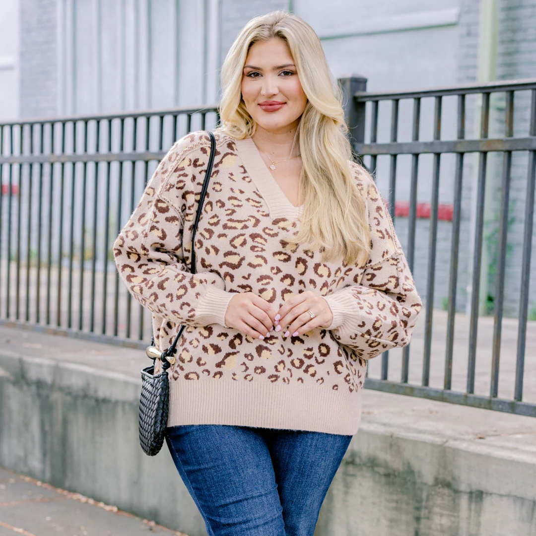Came Back Better Sweater, Leopard - Giverhouse