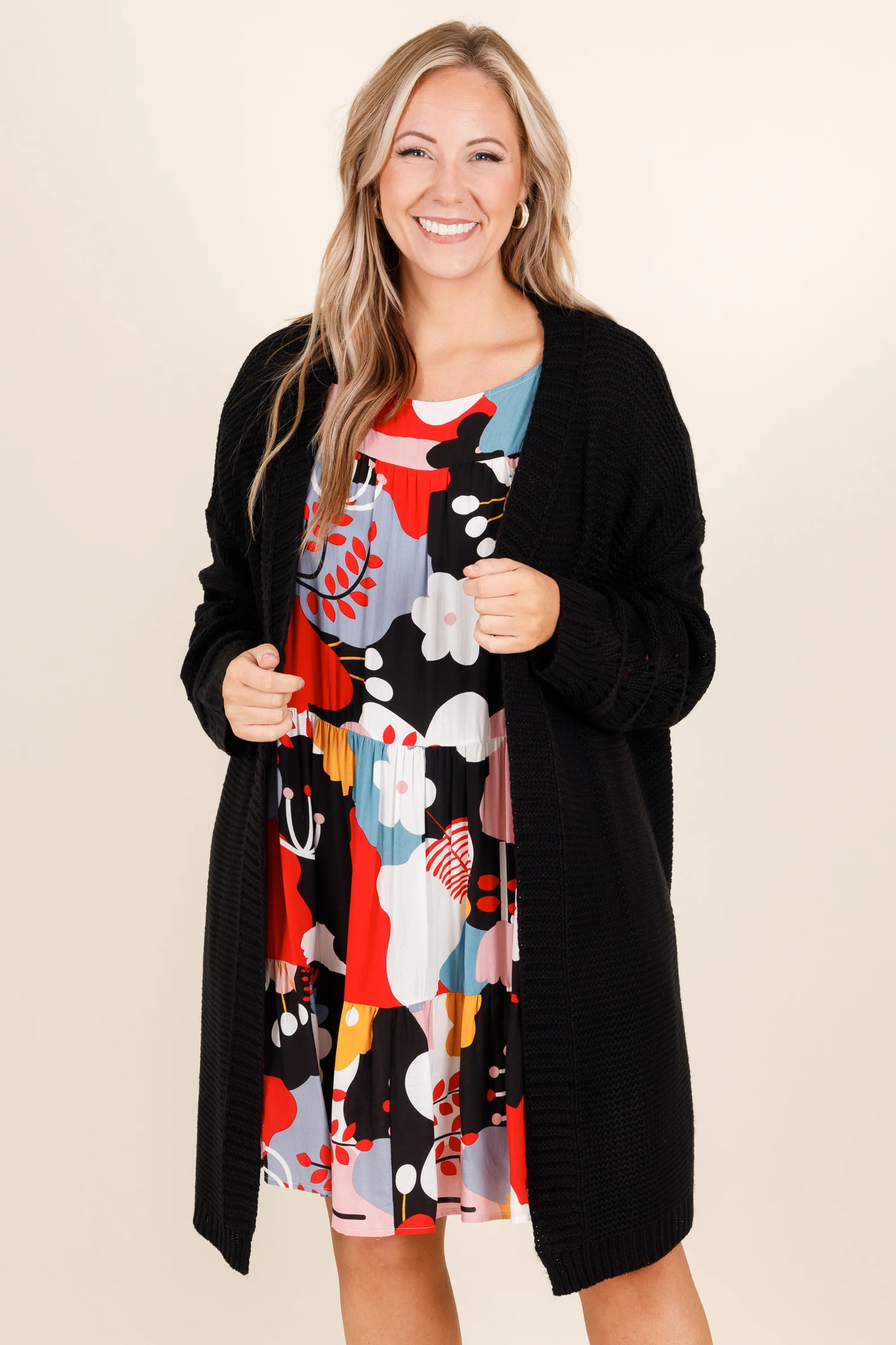 Flooding With Perfection Dress, Black - Giverhouse