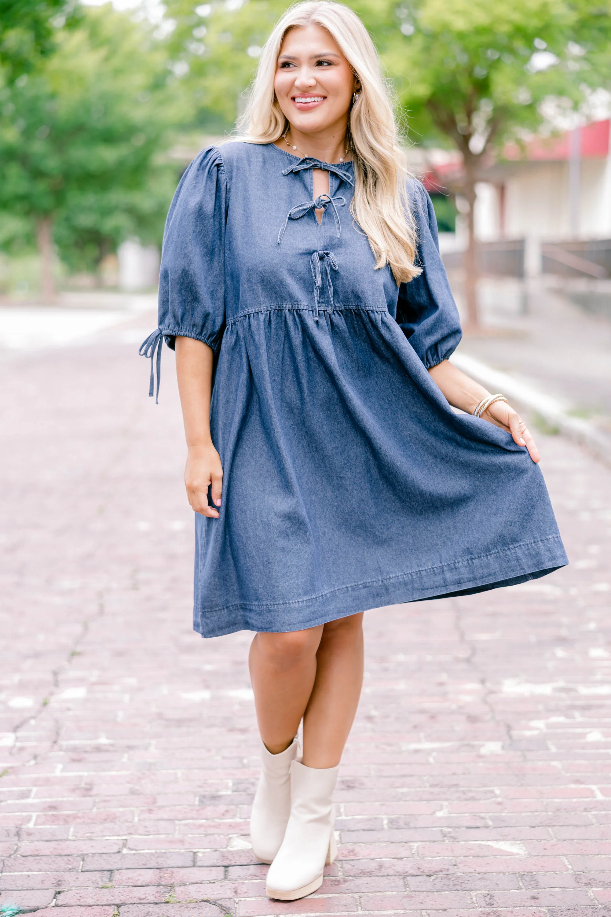 What About It Dress, Blue - Giverhouse