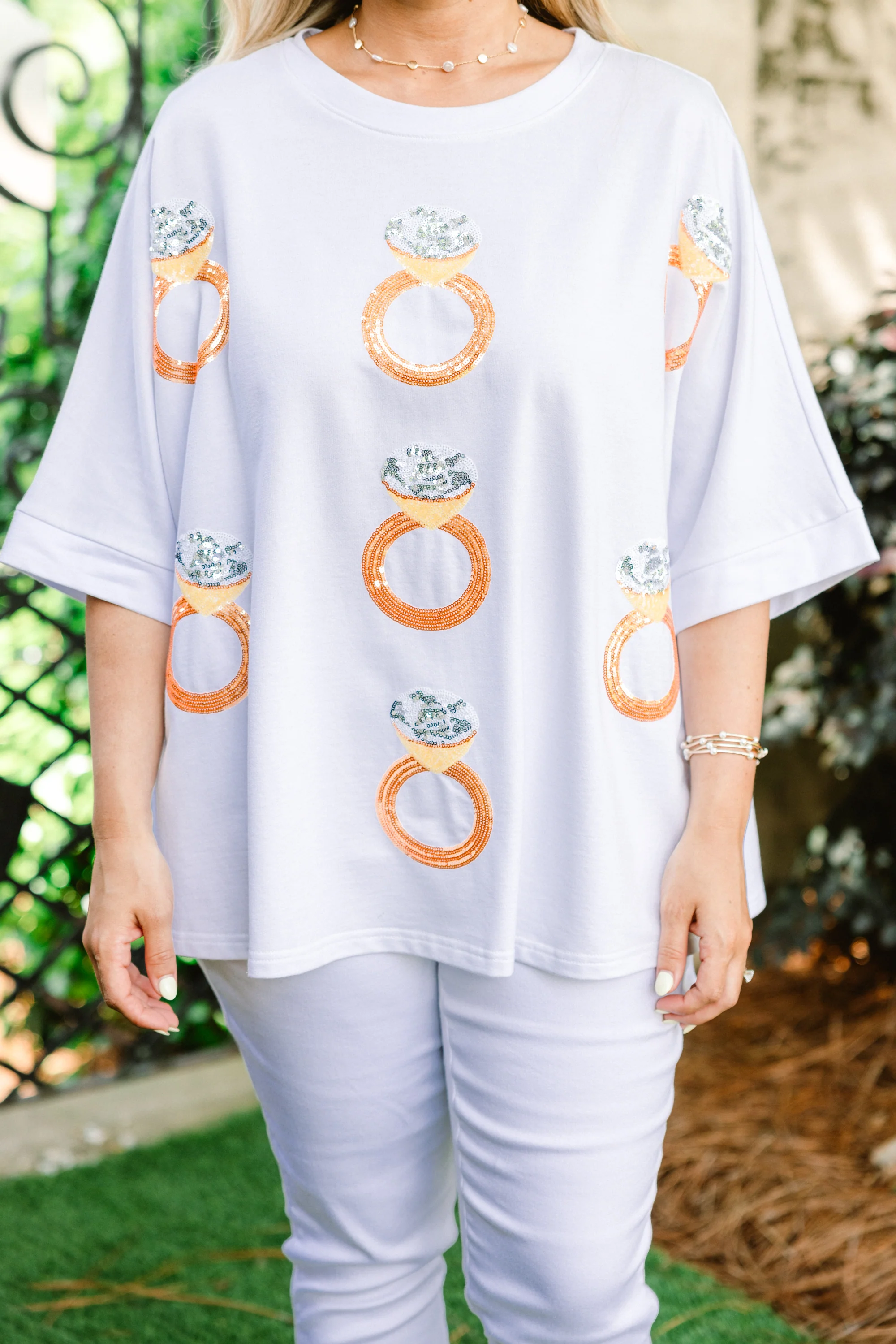 By Chance Top, White Ring - Giverhouse