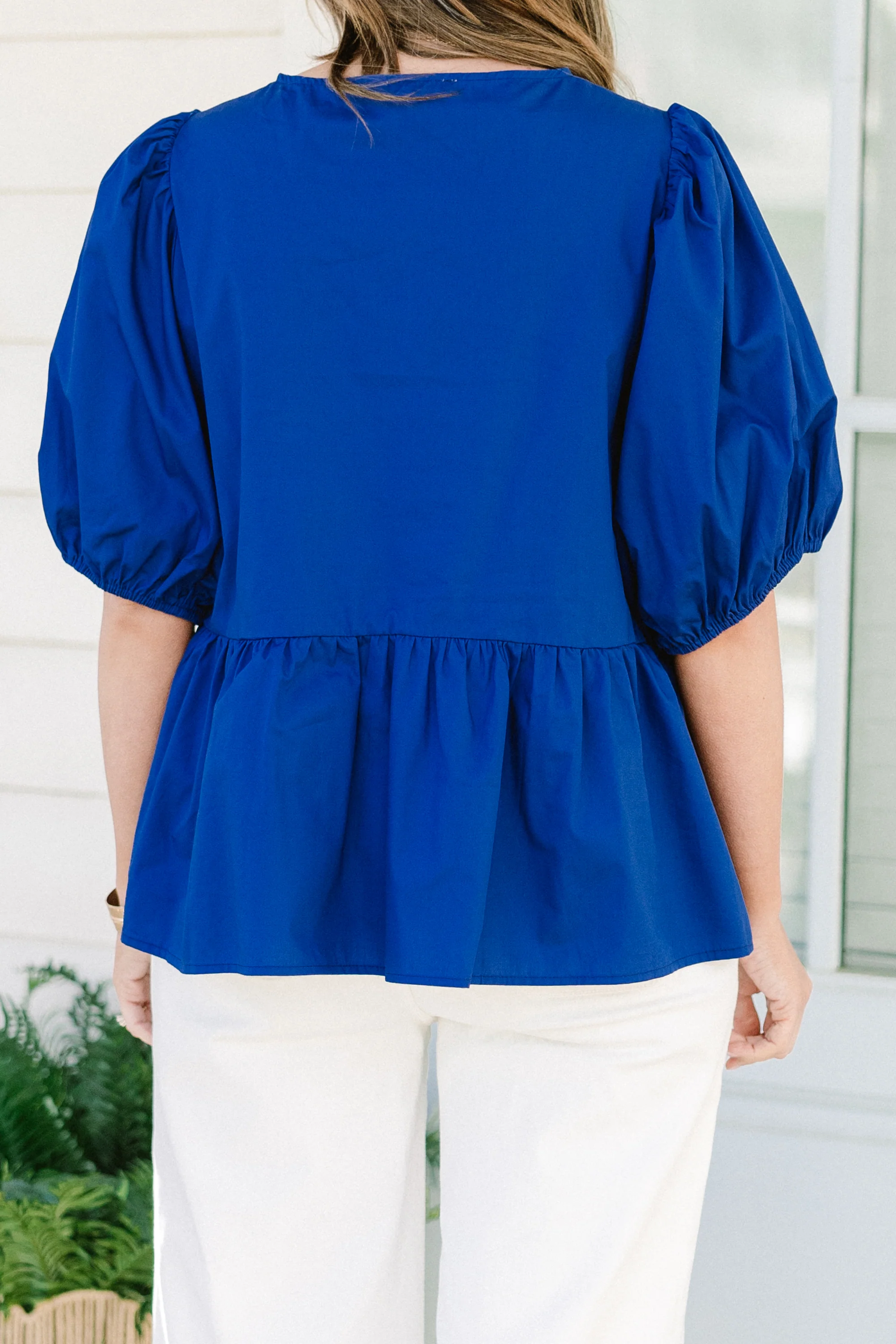 Easy Living Top, Royal Blue - Giverhouse