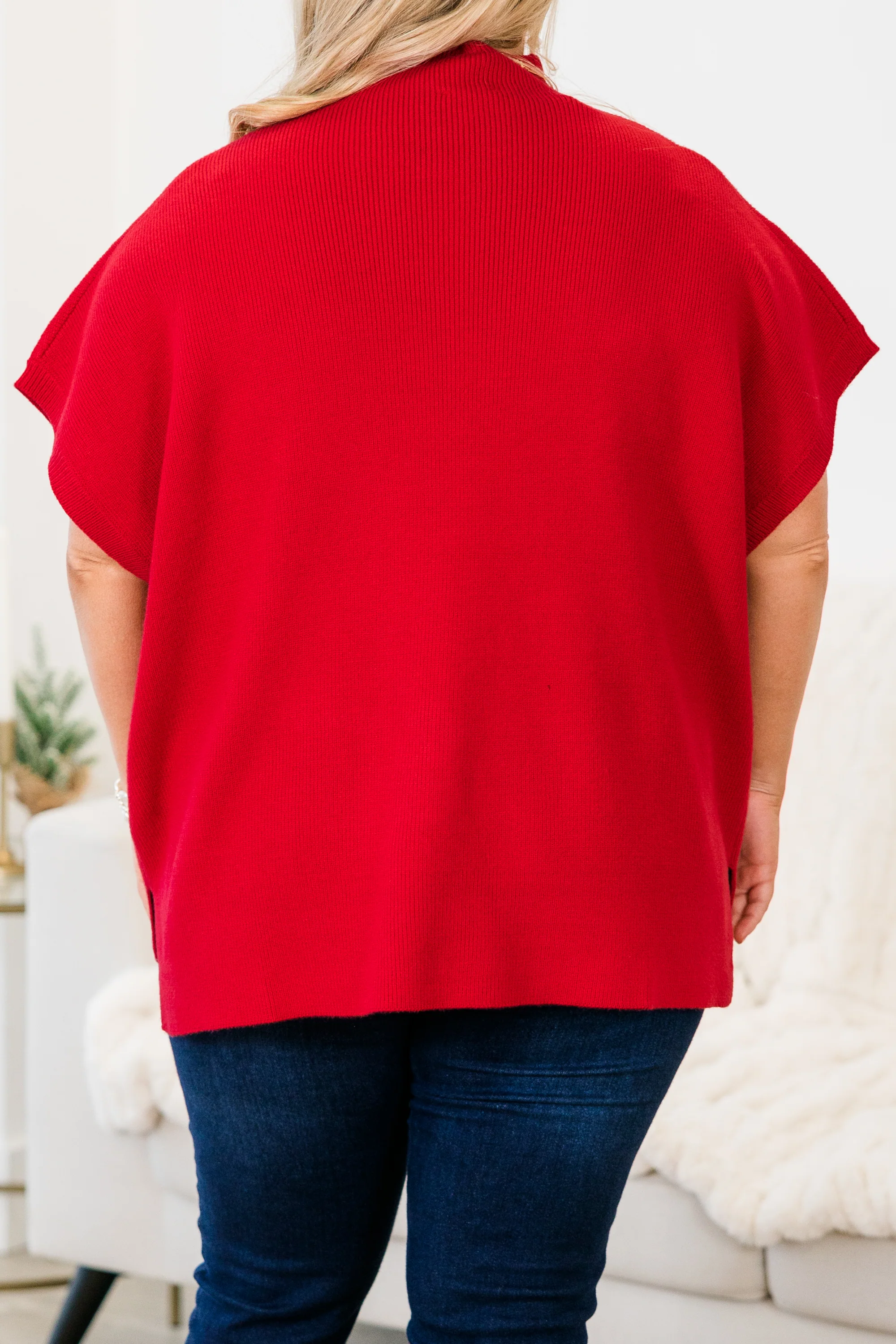 Do Anything Sweater, Red - Giverhouse