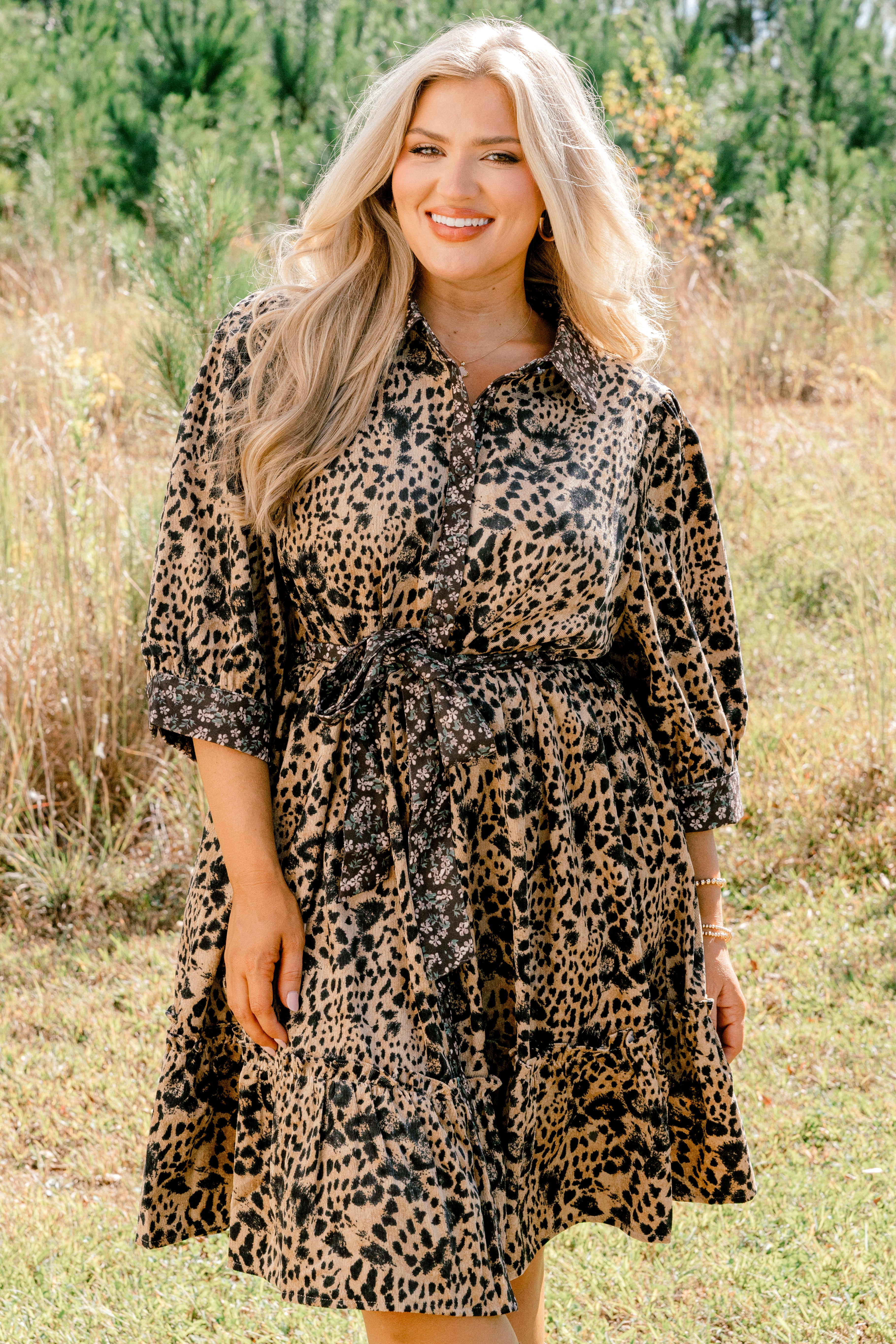In The Meantime Dress, Leopard - Giverhouse