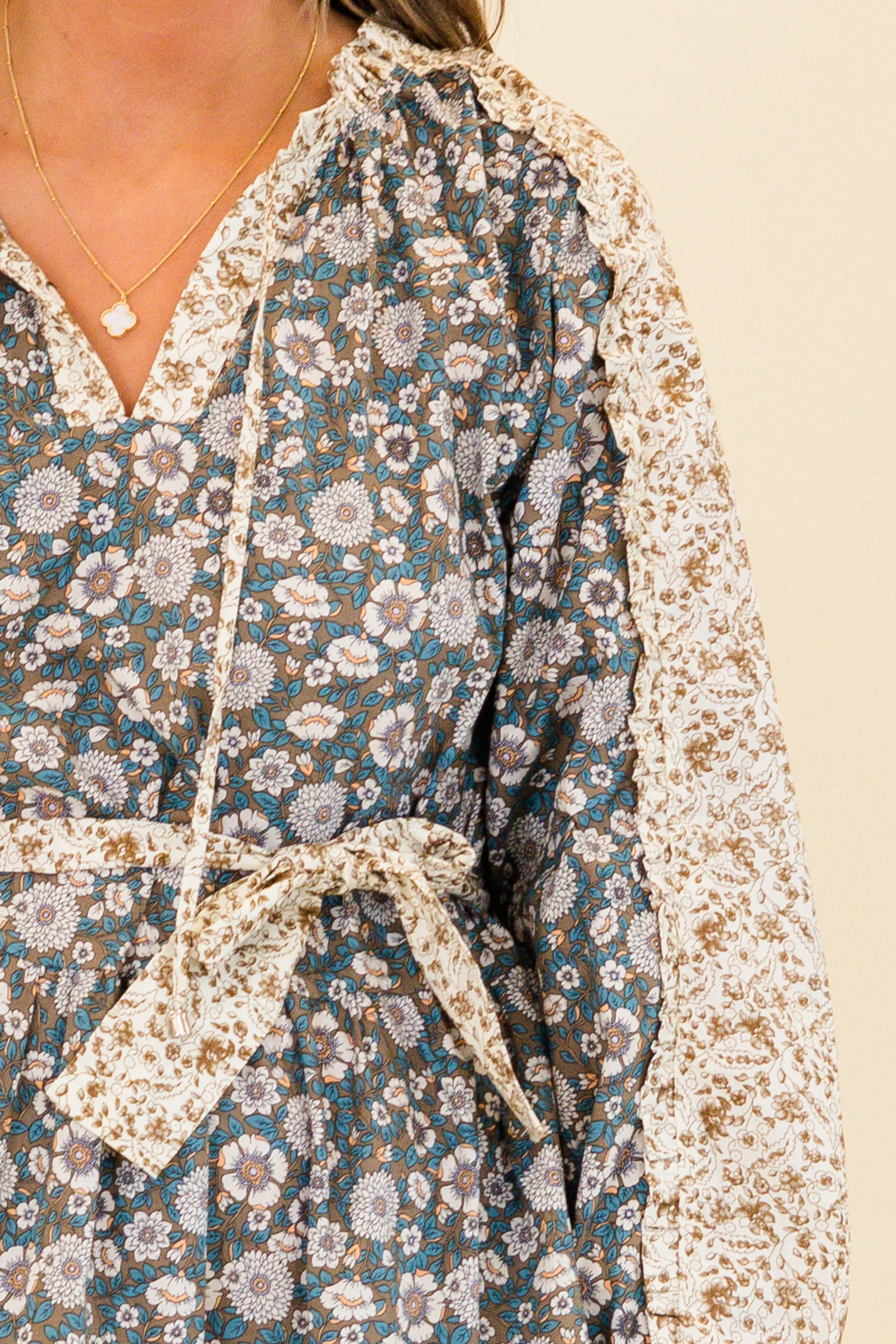 Runway With Me Maxi Dress, Olive Multi - Giverhouse