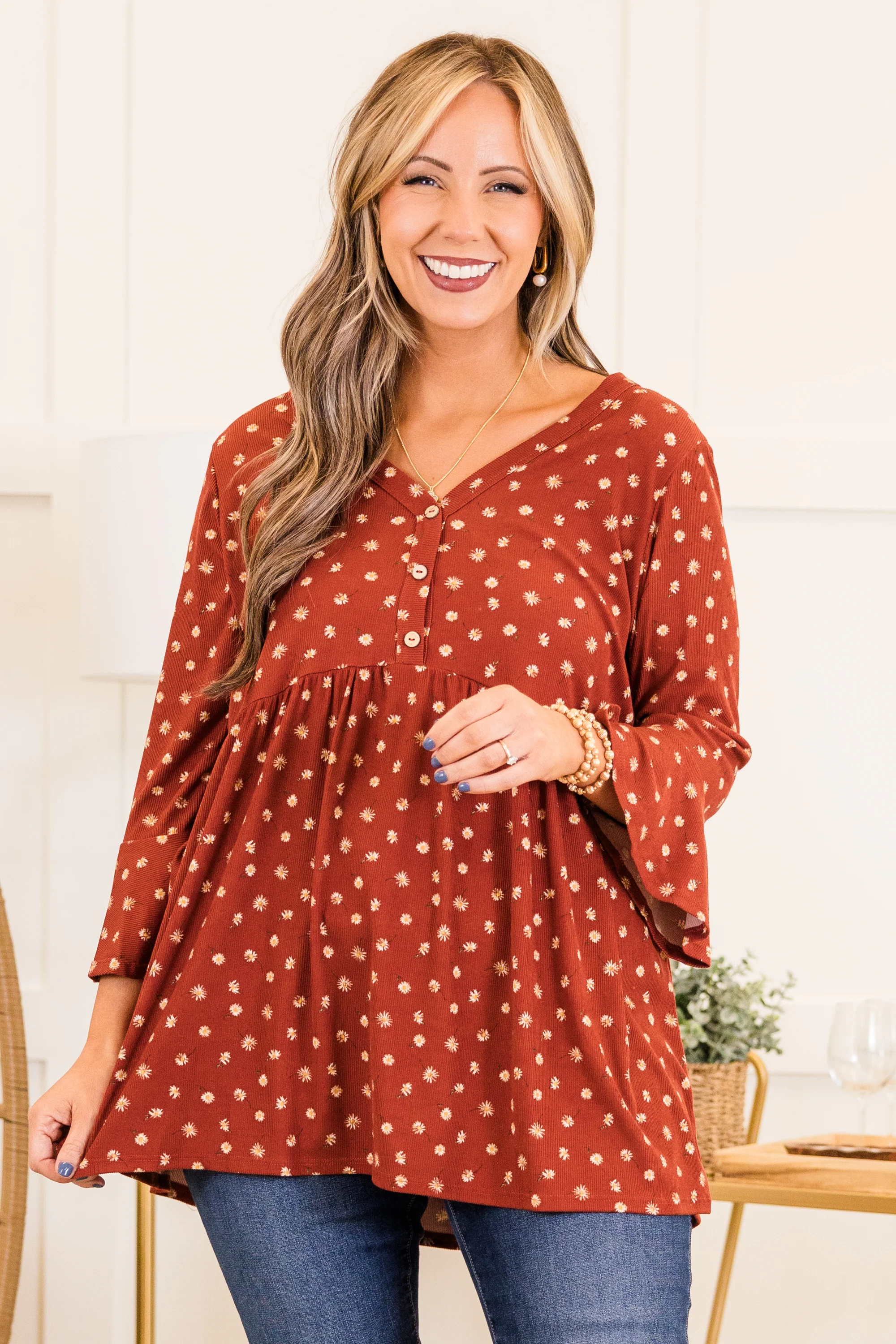 The Chance I'm Taking Top, Brown - Giverhouse