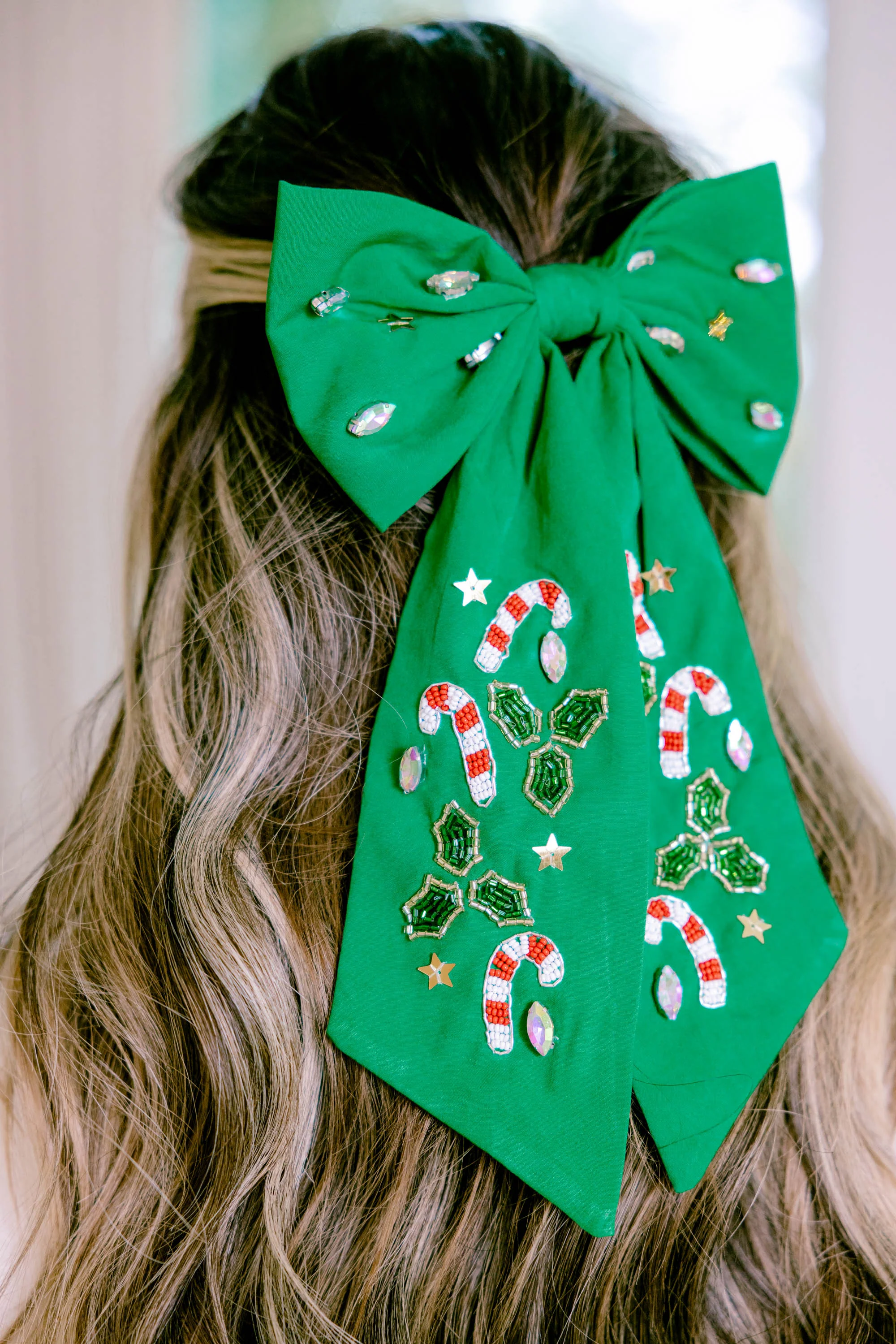 Crystal Dreams Bow, Green - Giverhouse