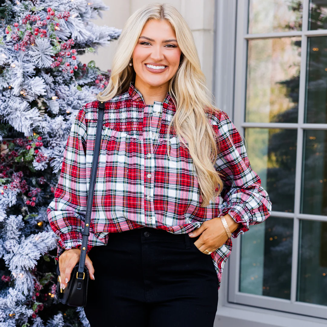 Only In My Heart Blouse, Red - Giverhouse