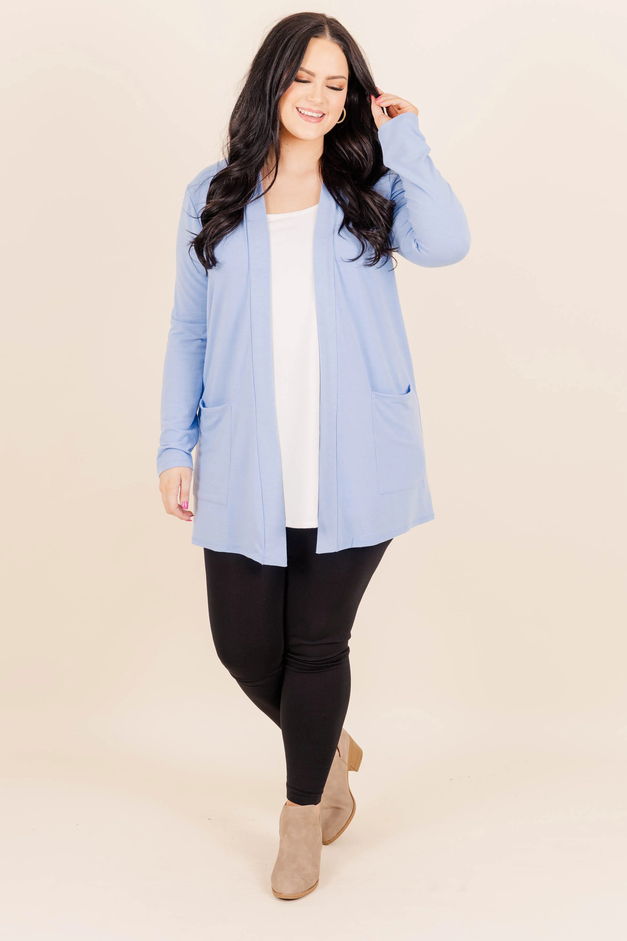Kindness And Compassion Cardigan, Spring Blue - Giverhouse