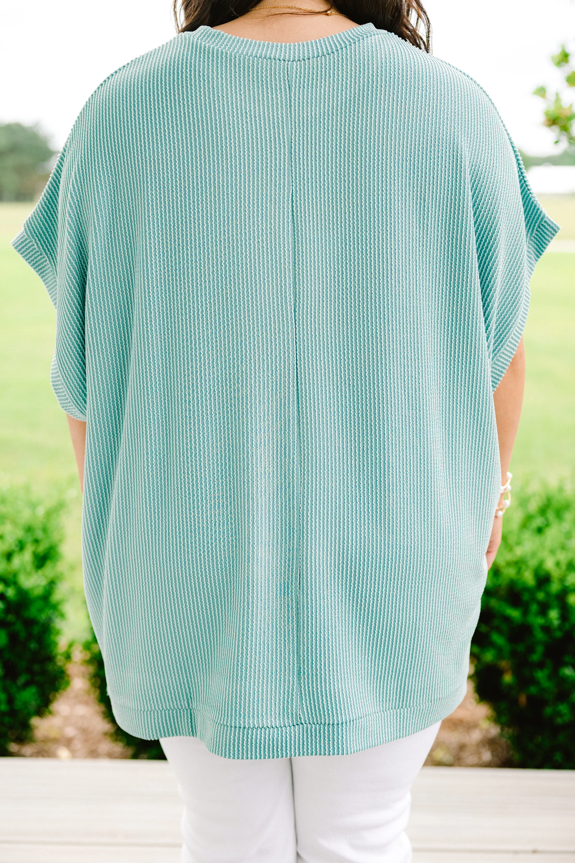 All About Knits Top, Turquoise - Giverhouse