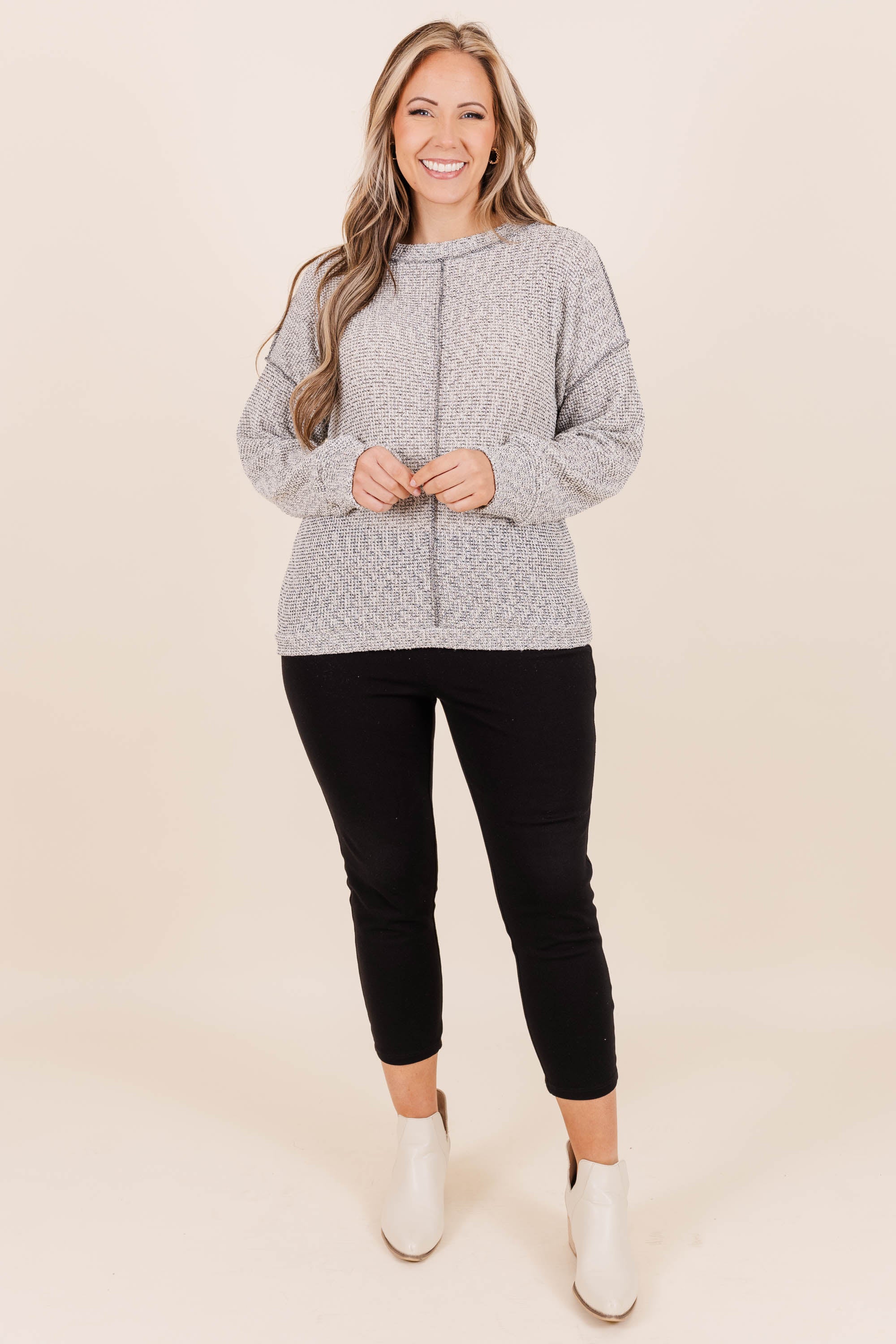 Chill It Out Sweater, Grey - Giverhouse
