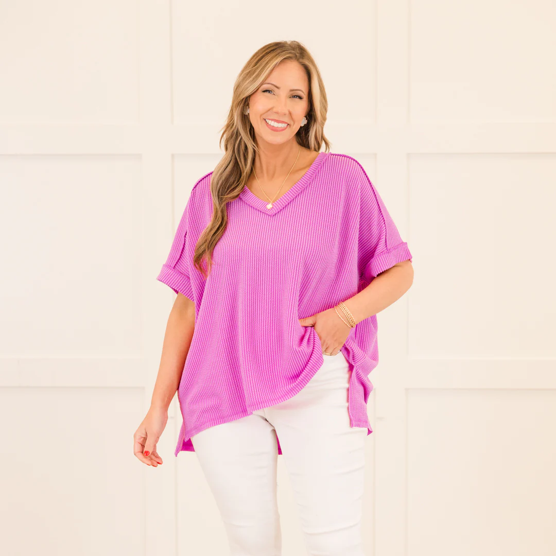 Knit Me Up Top, Spring Mauve - Giverhouse