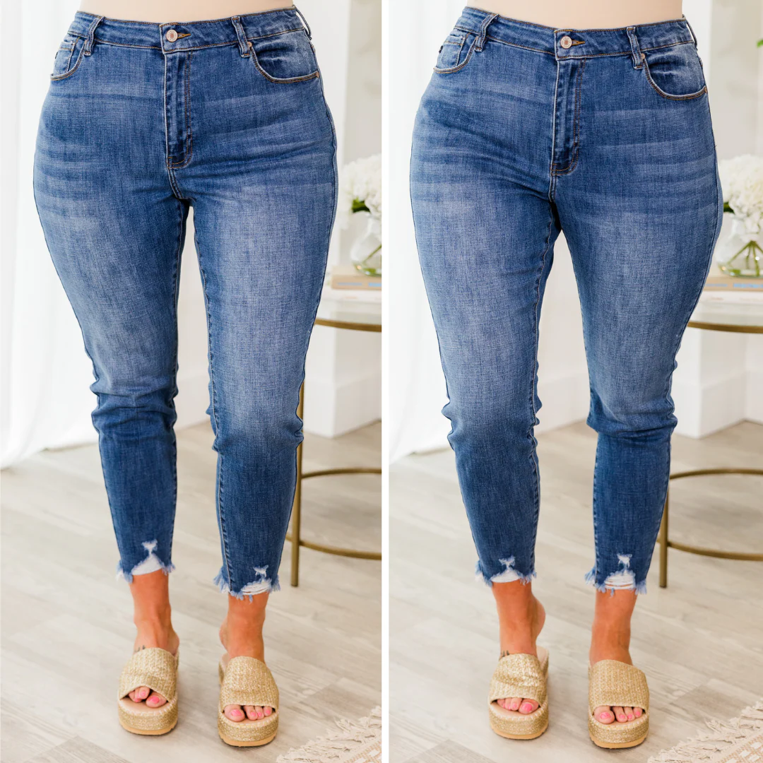 Busy Babe Jeans, Medium Wash - Giverhouse