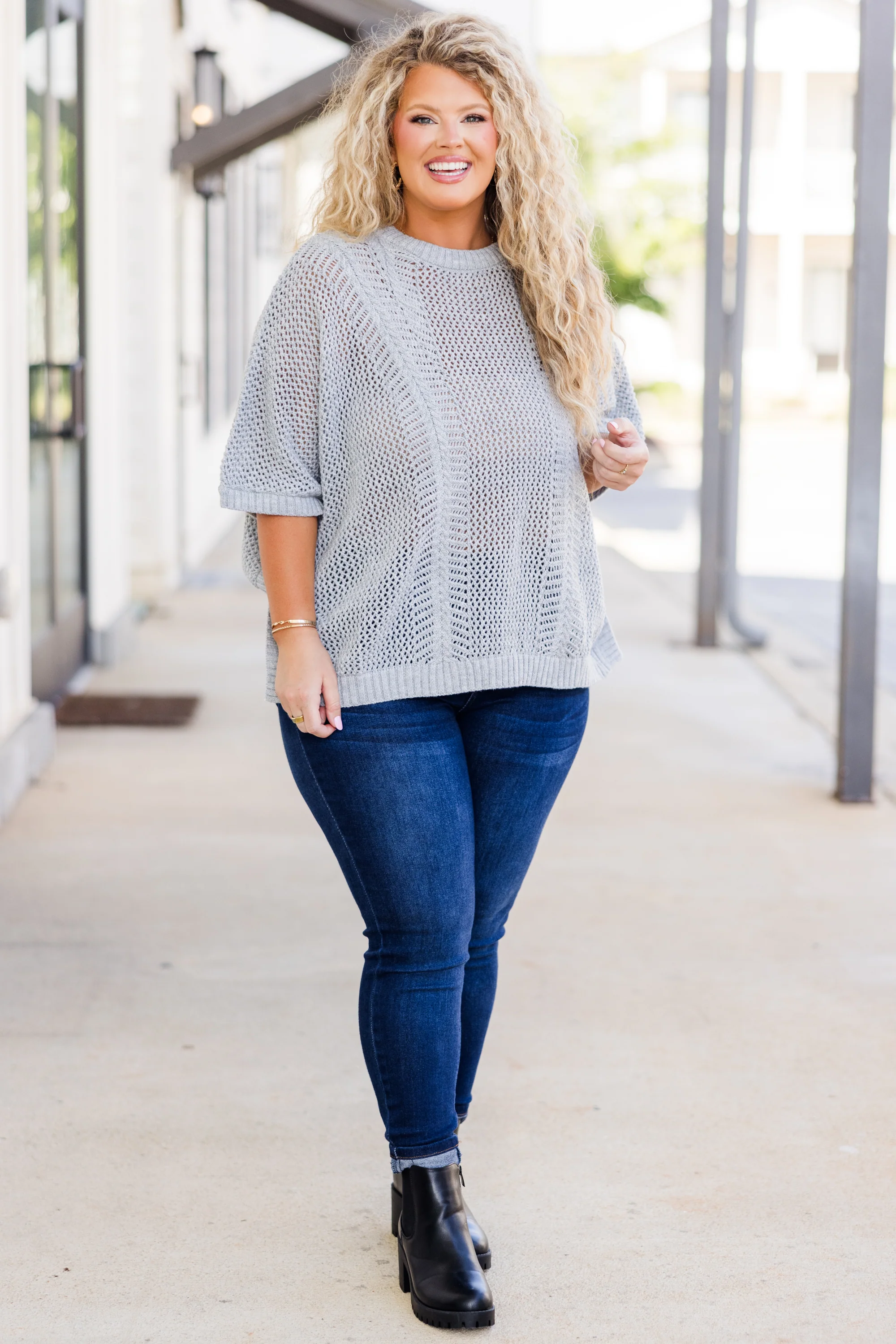 Chill Out Top, Heather Grey - Giverhouse