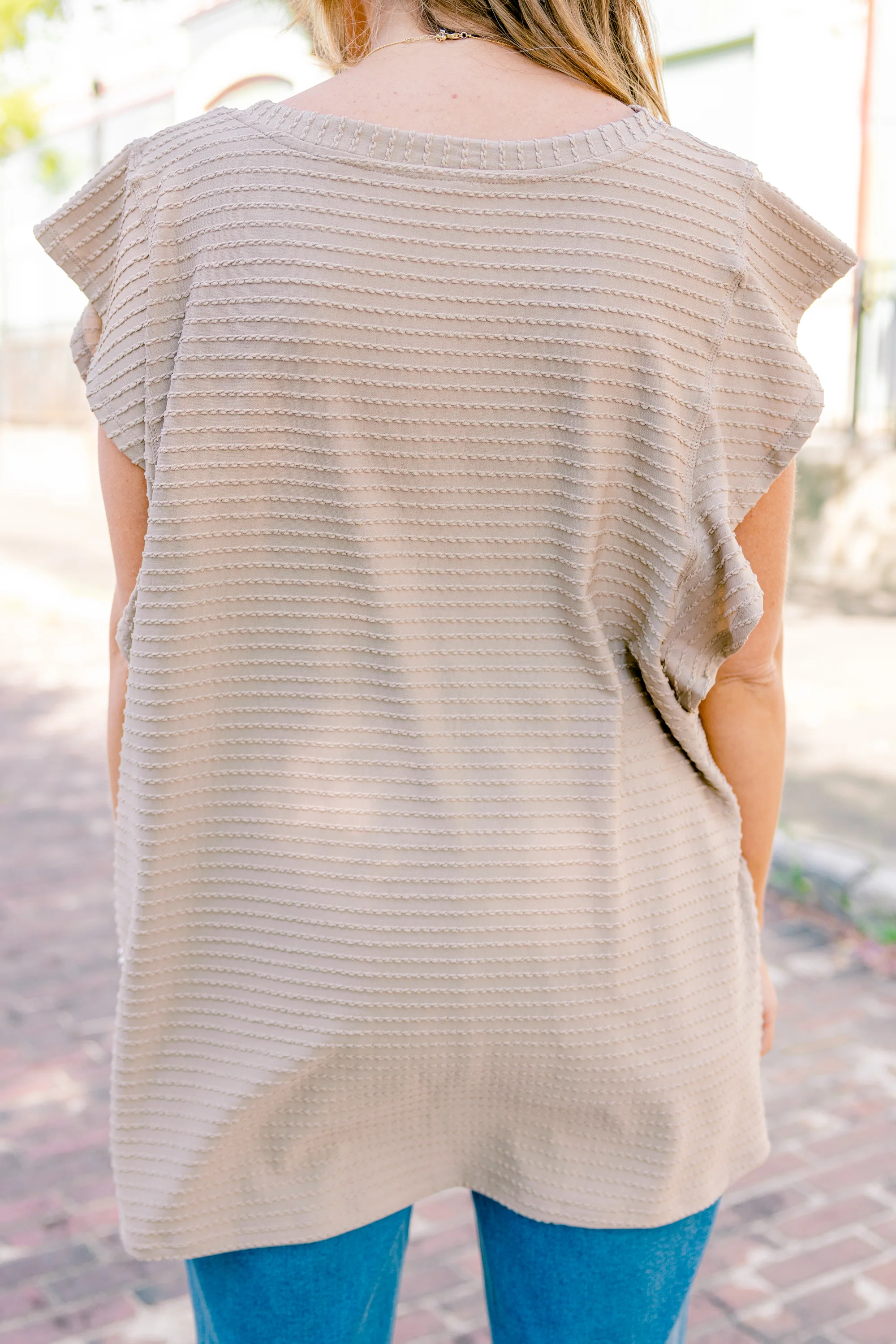 Leave Your Lover Top, Brown - Giverhouse