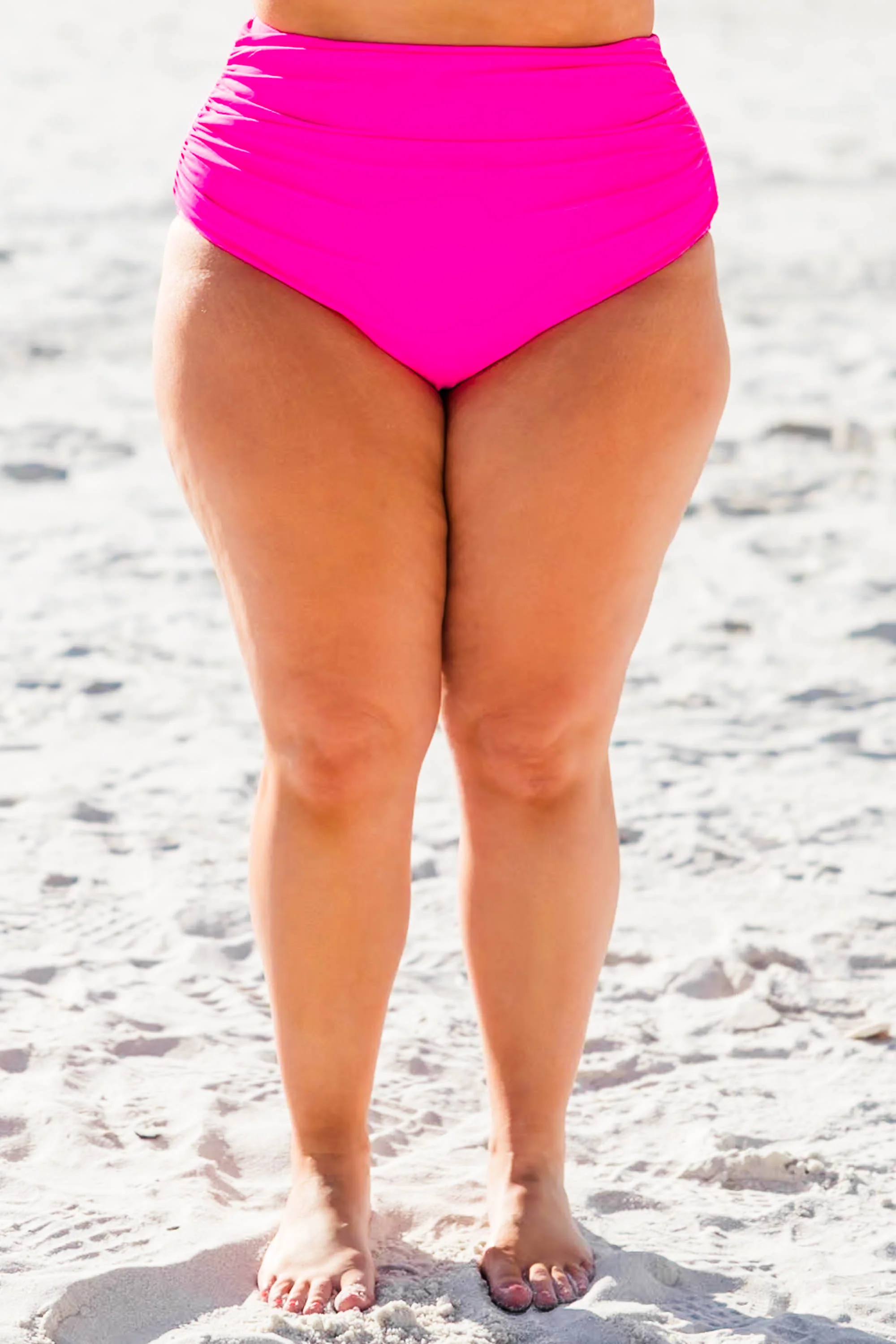 Proceed Into Paradise Swim Bottom, Neon Pink - Giverhouse