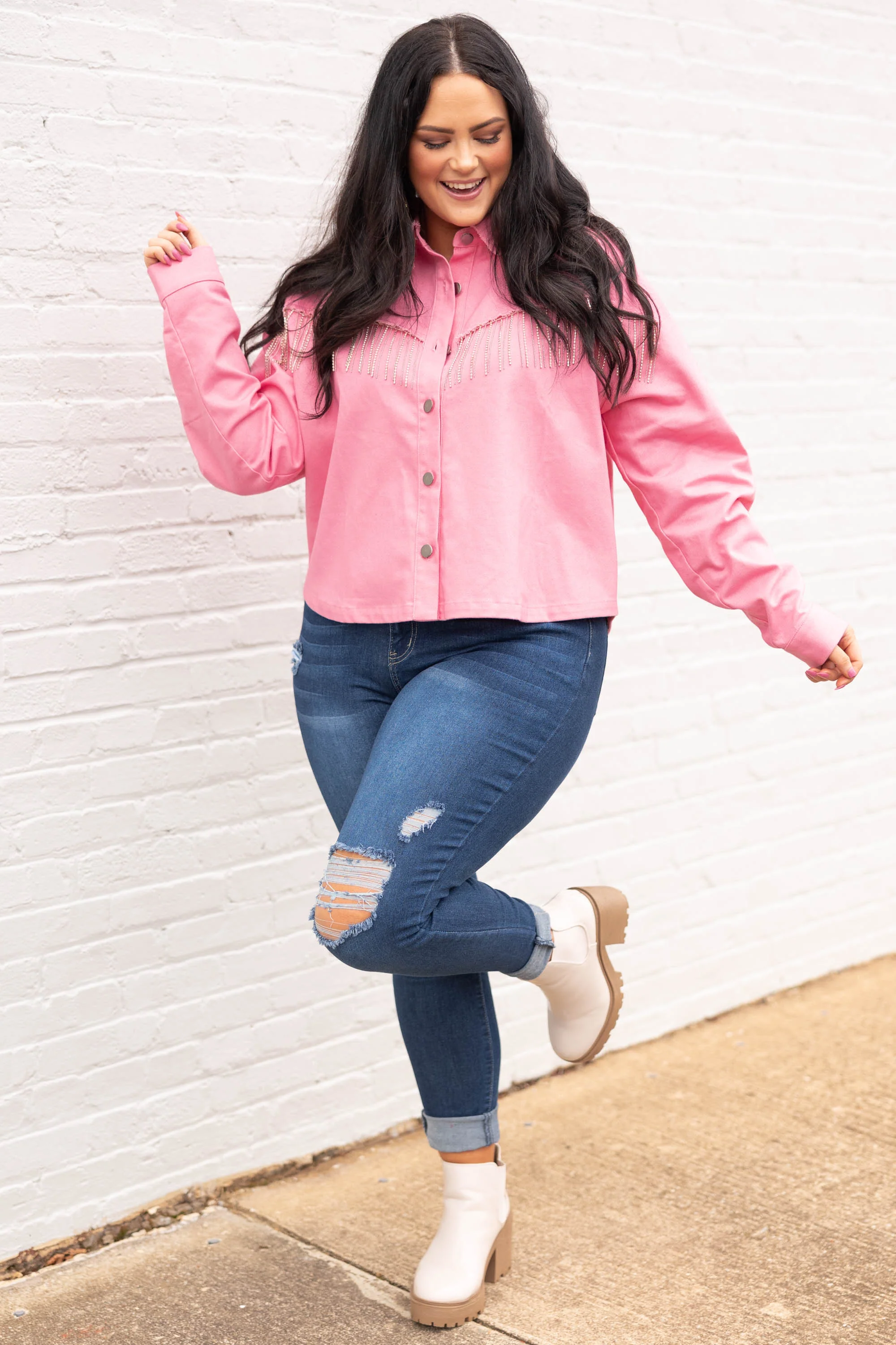 Only Loving You Jacket, Pink - Giverhouse