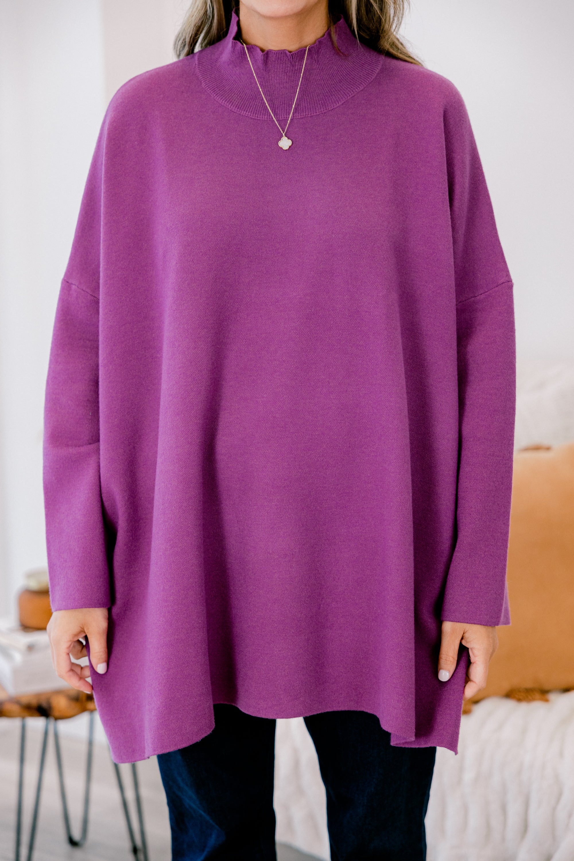 Notting Hill Sweater, Purple - Giverhouse