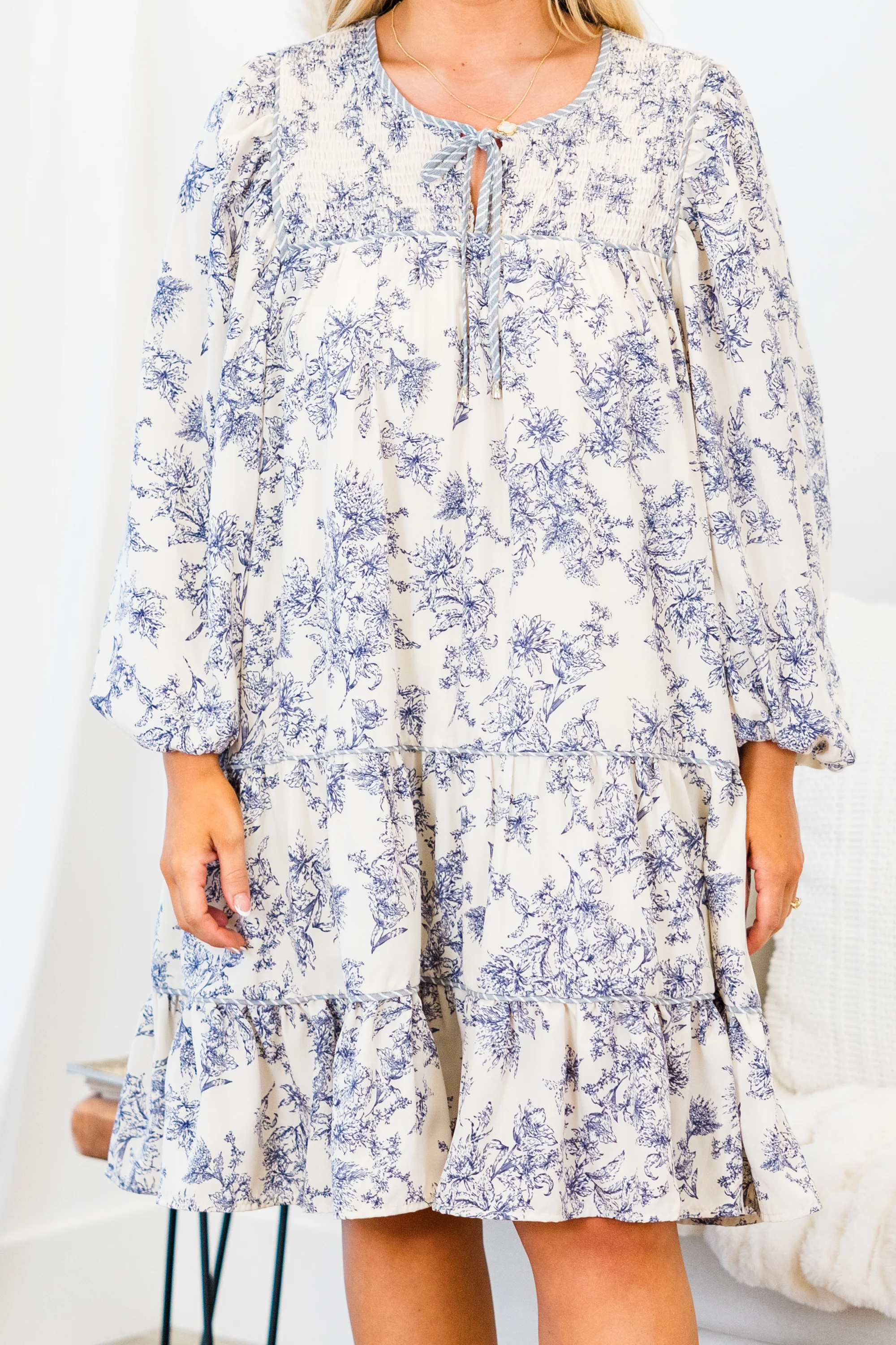 Right On Time Dress, Blue - Giverhouse