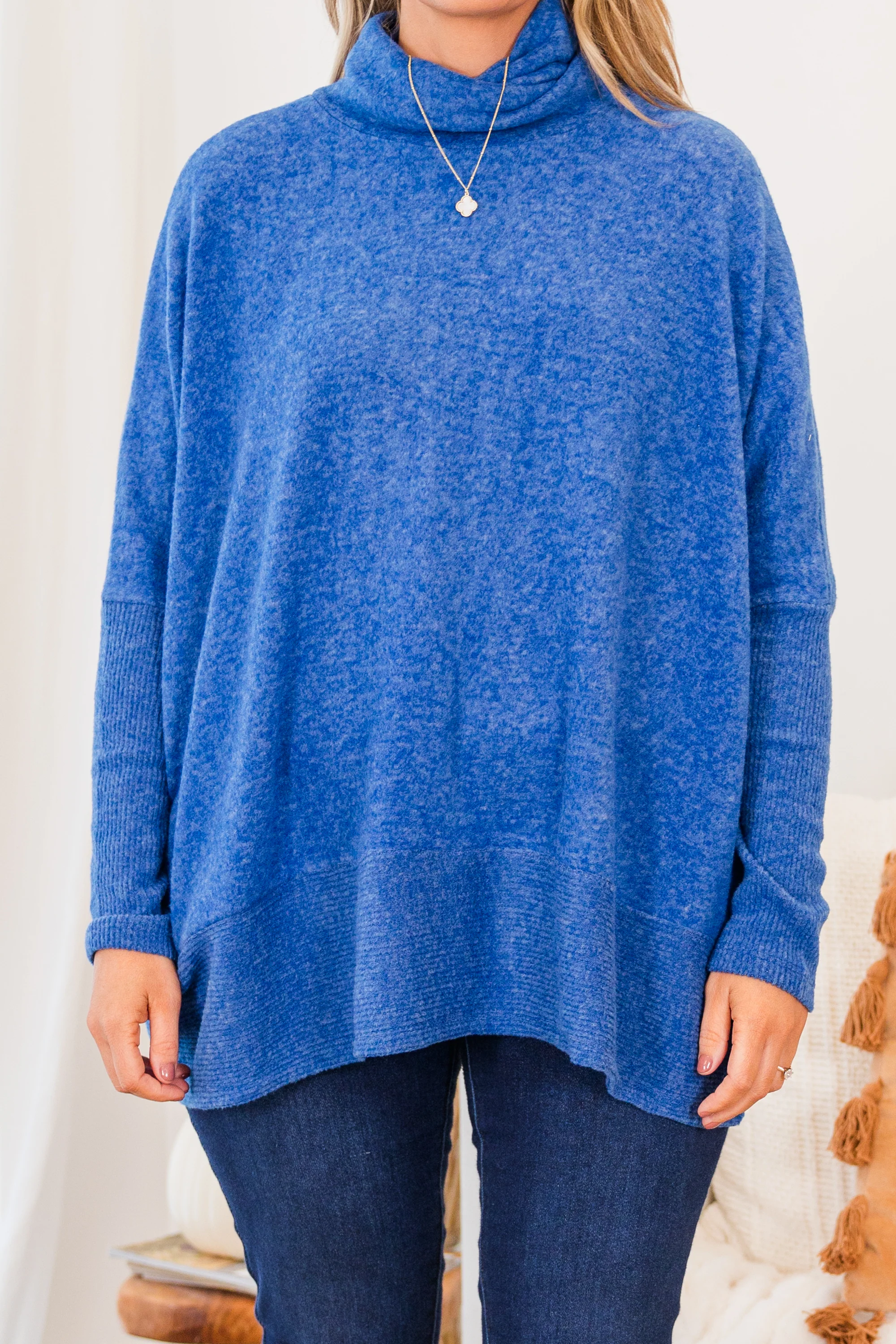 Mind Made Up On You Sweater, Navy - Giverhouse