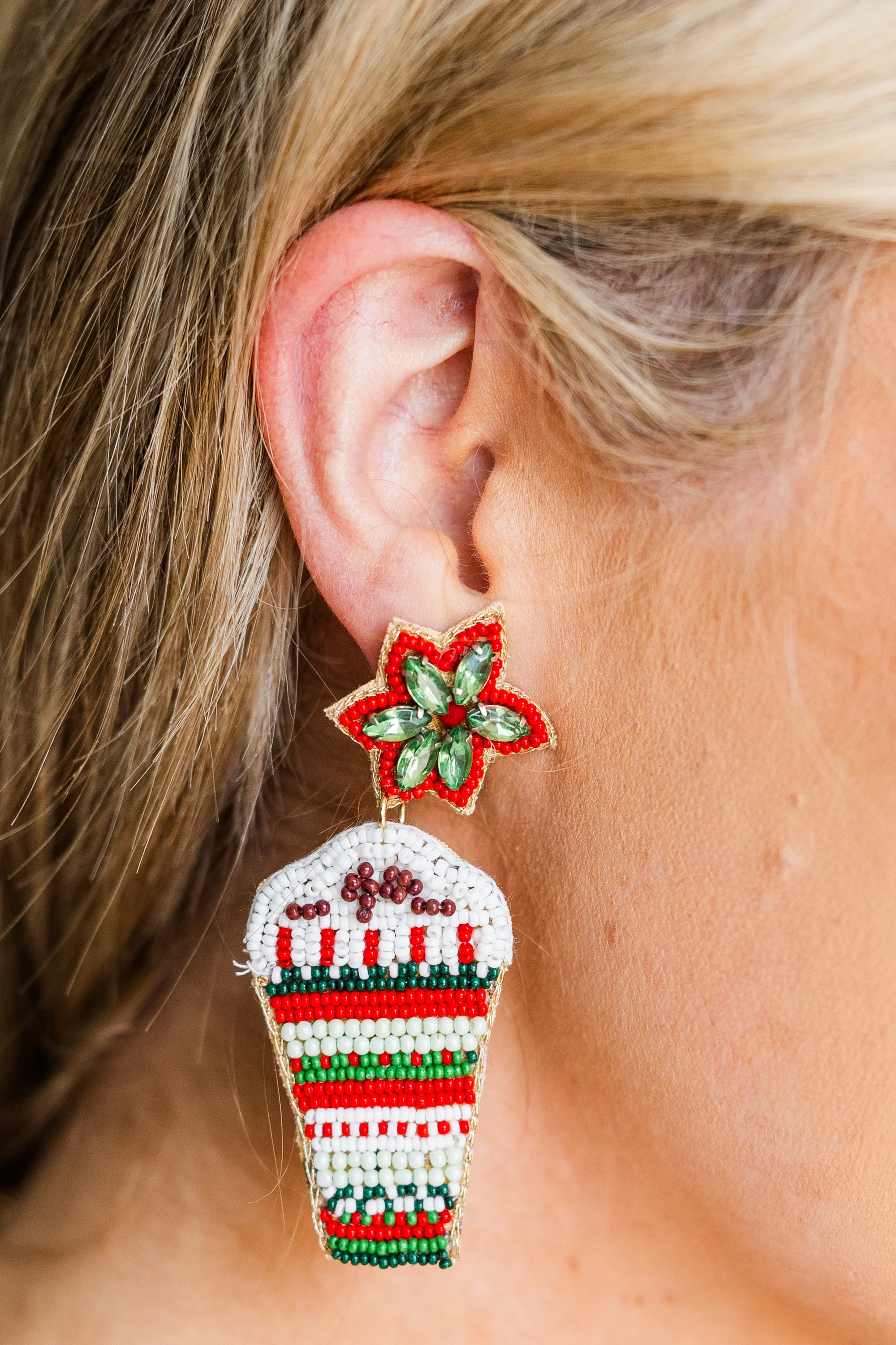 Brewtiful Holiday Earrings, Multi - Giverhouse