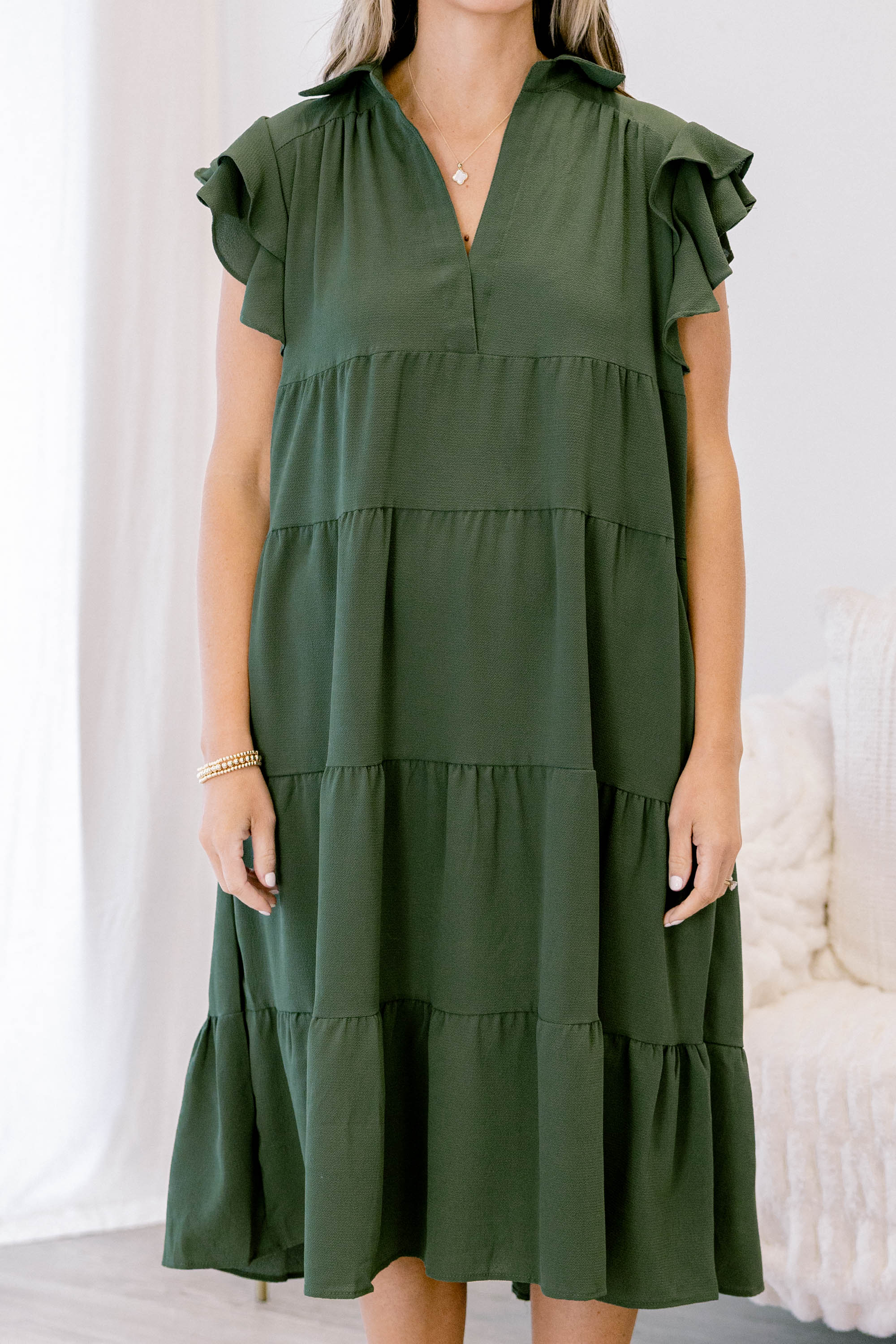 Play Time Dress, Olive - Giverhouse