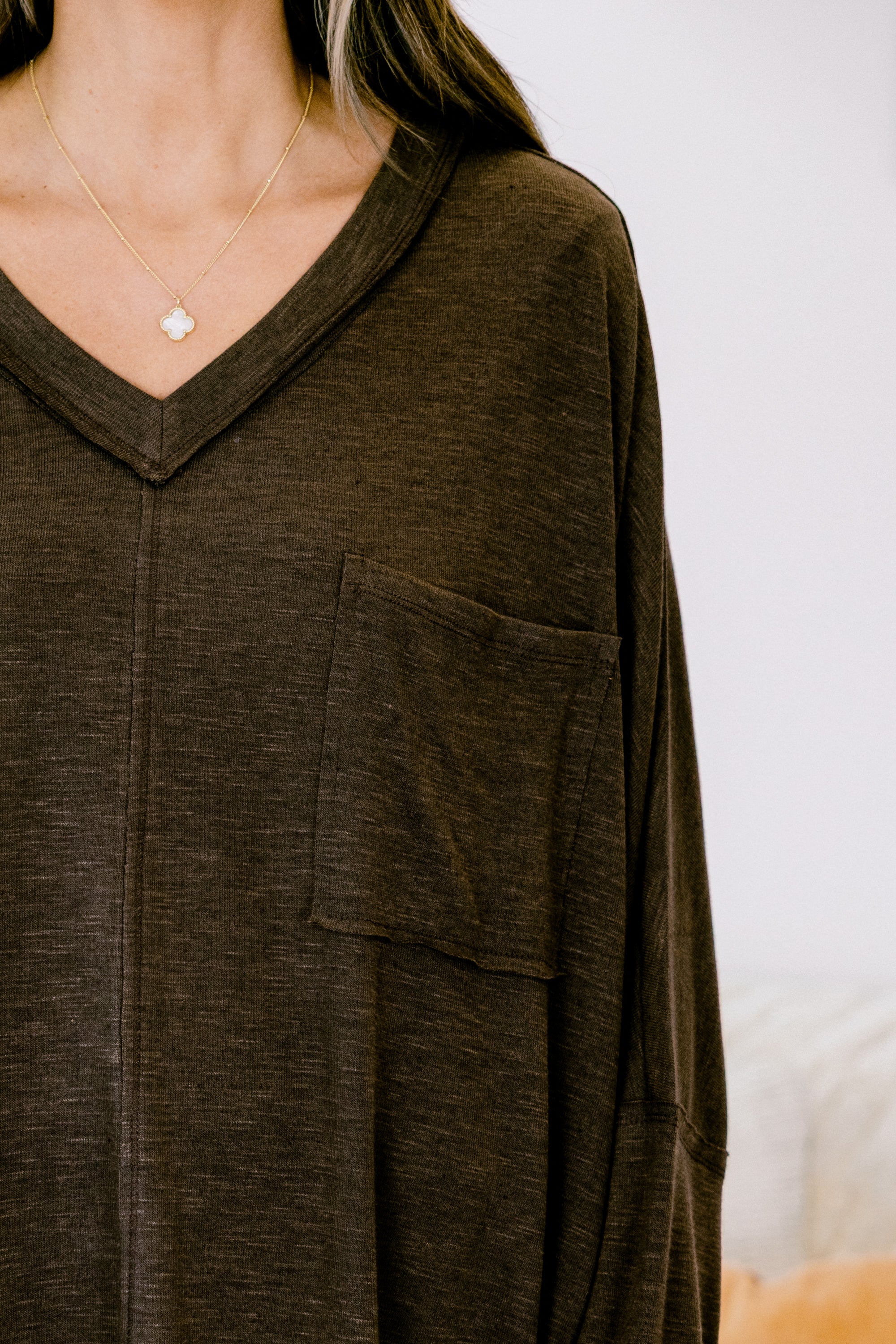 Say The Words Top, Chocolate - Giverhouse