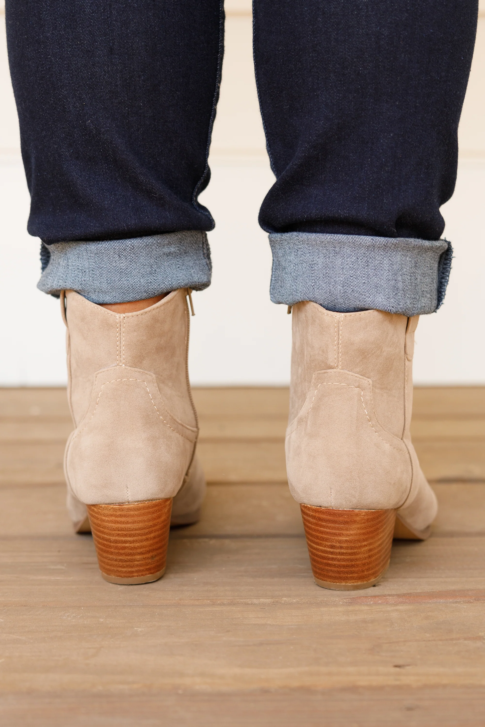 She's Got You Booties, Taupe - Giverhouse