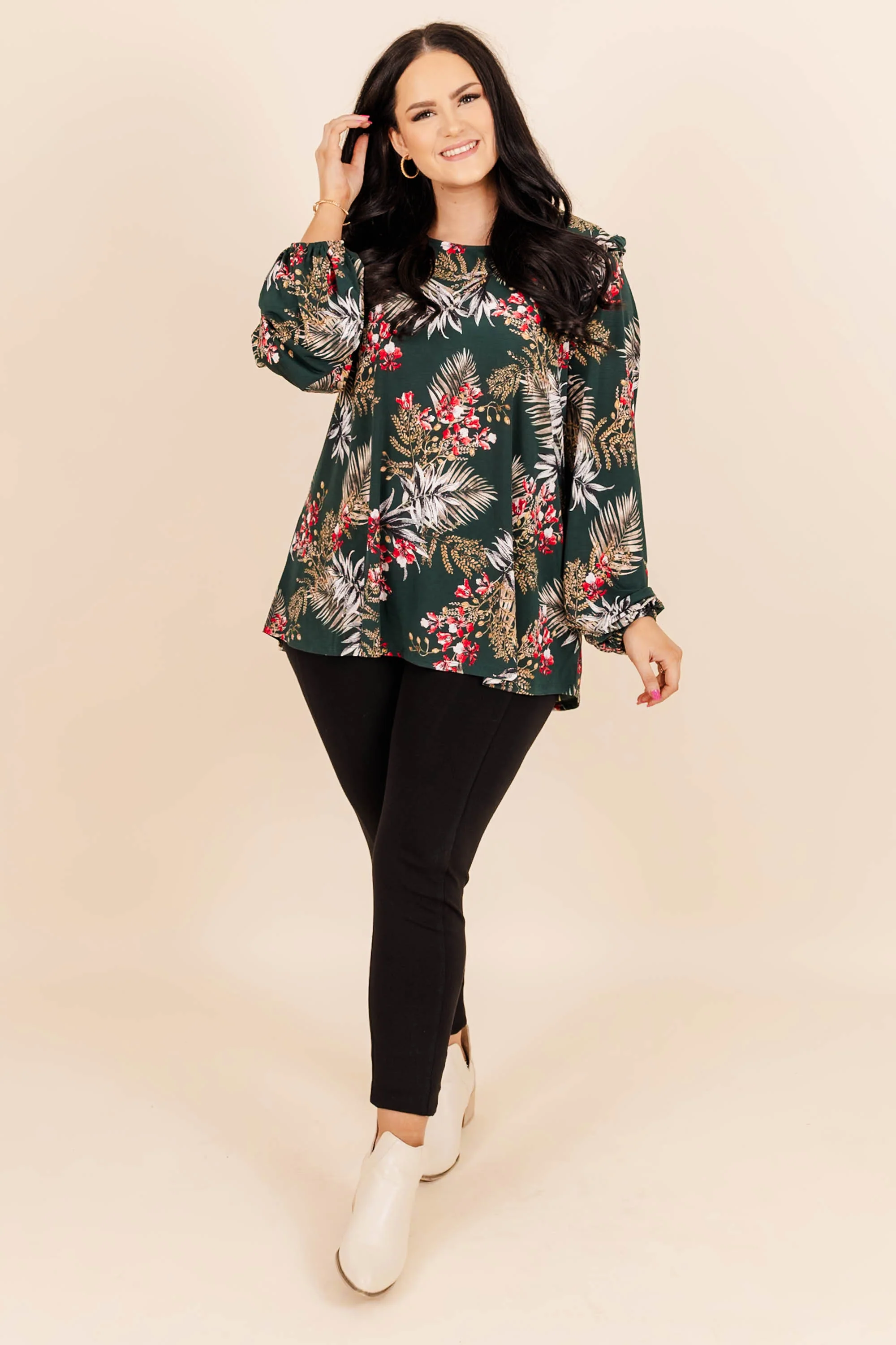 Awaken My Love Top, Green - Giverhouse