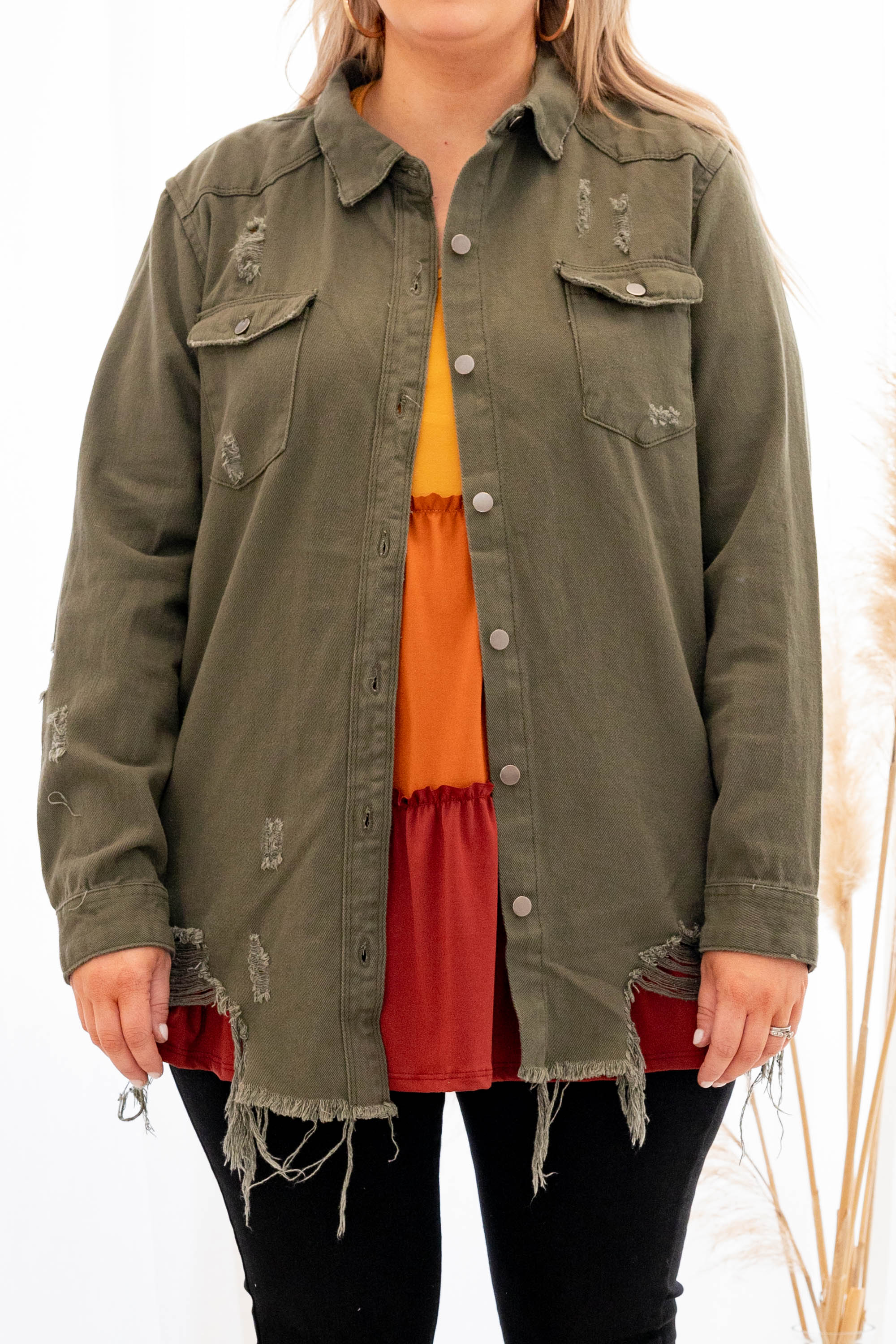 Chill As Can Be Top, Olive - Giverhouse