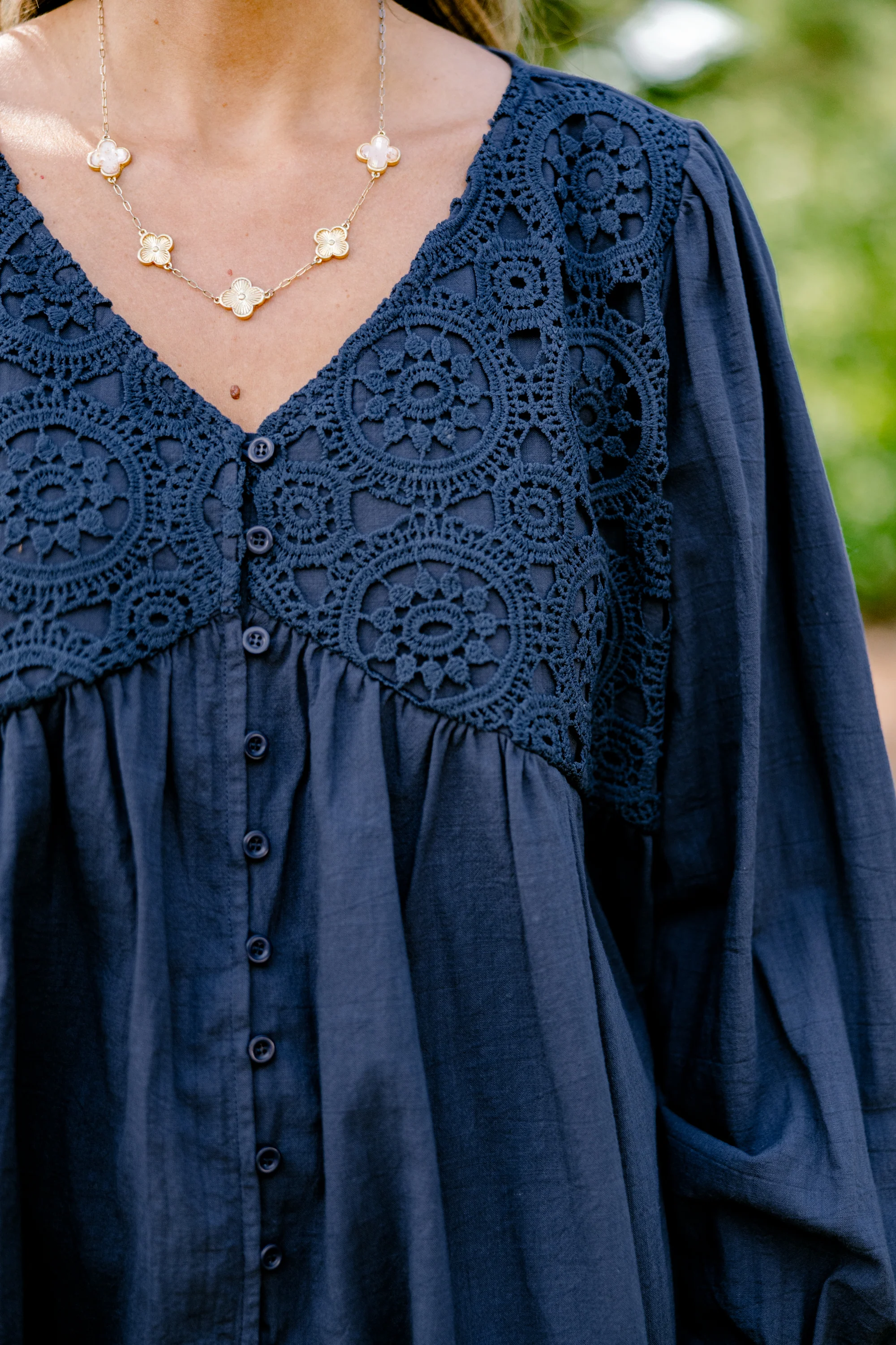 Fireside Stories Top, Blue - Giverhouse