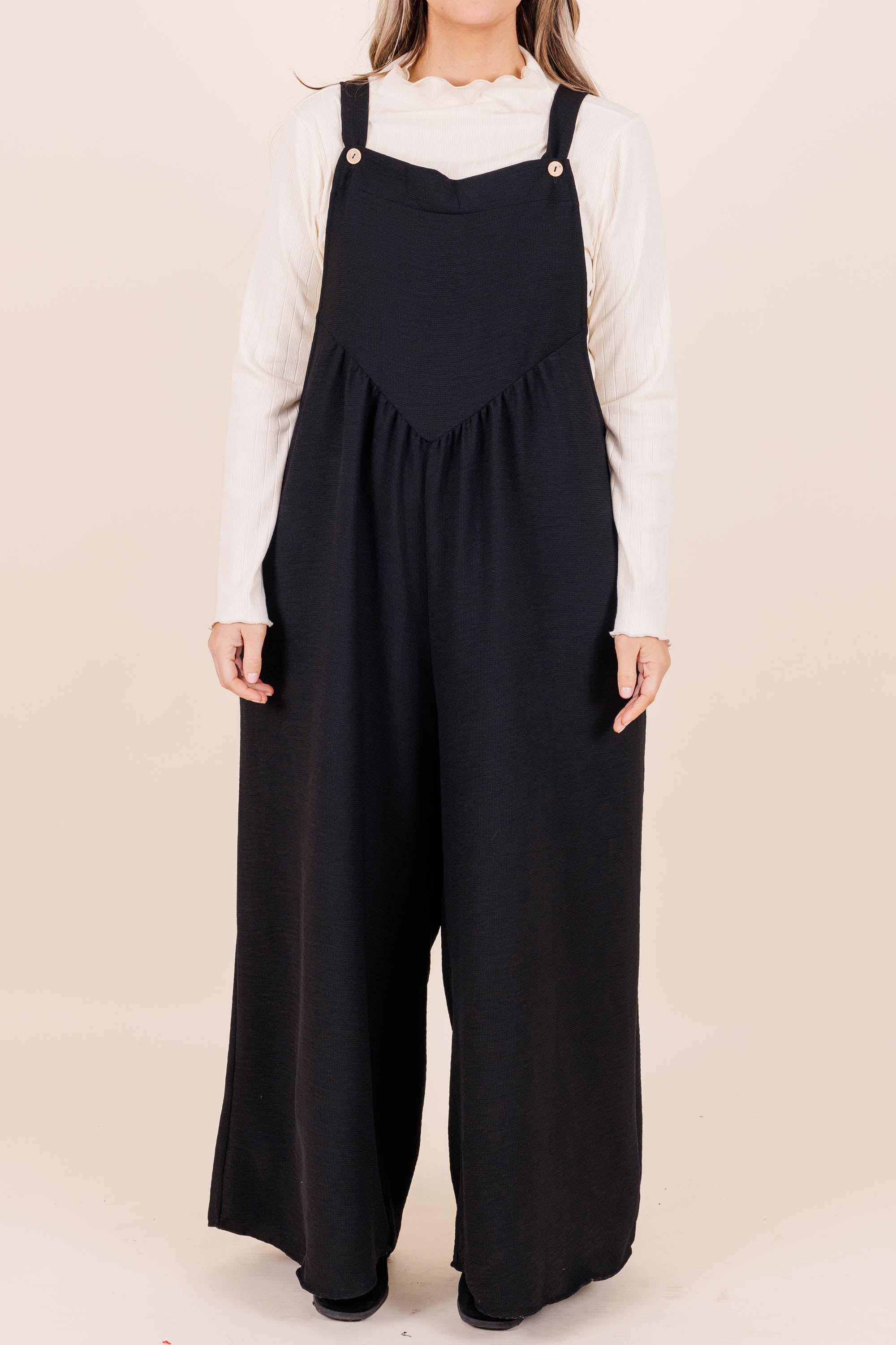 Got To Laugh Jumpsuit, Black - Giverhouse