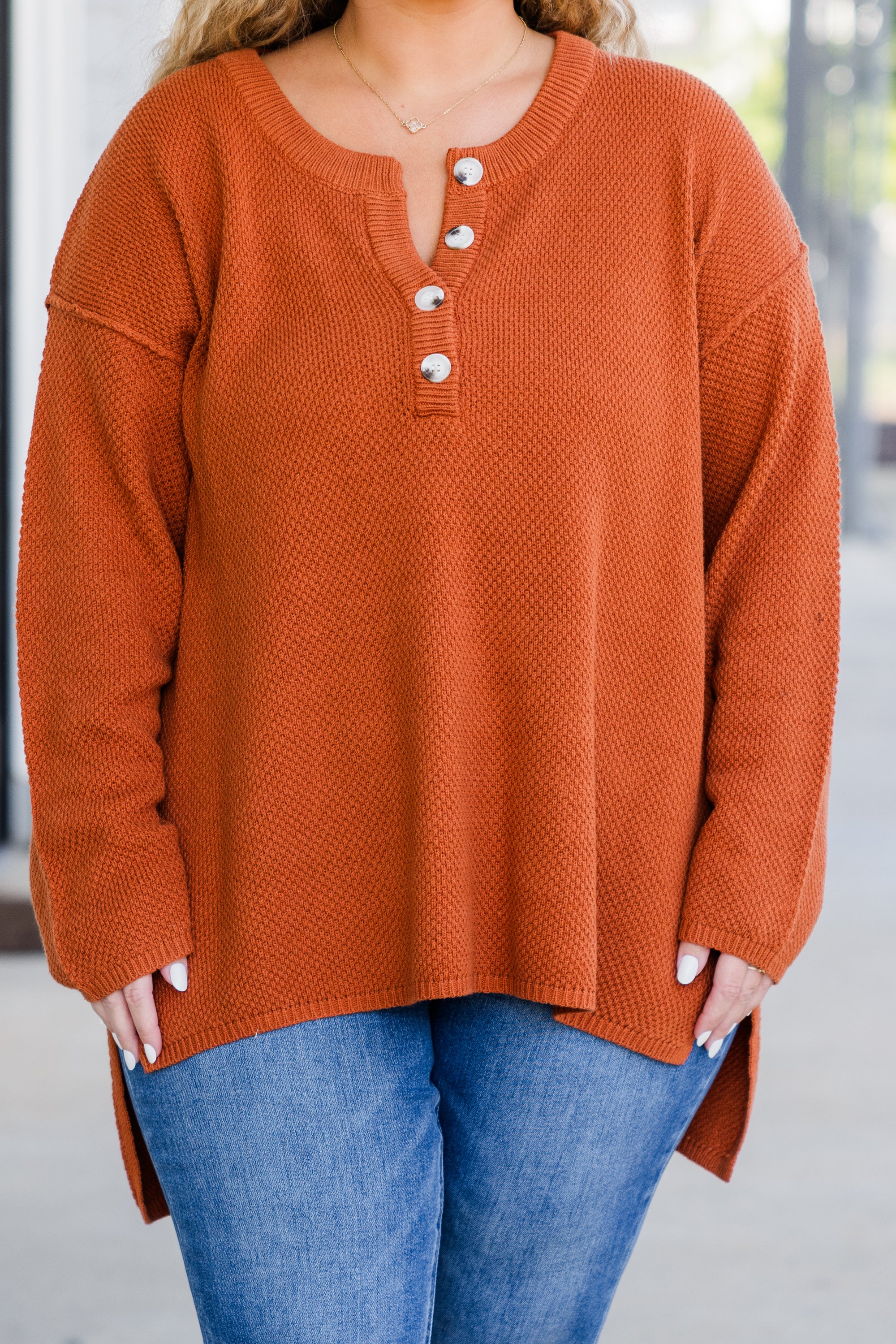 Apple Picking Sweater, Rust - Giverhouse