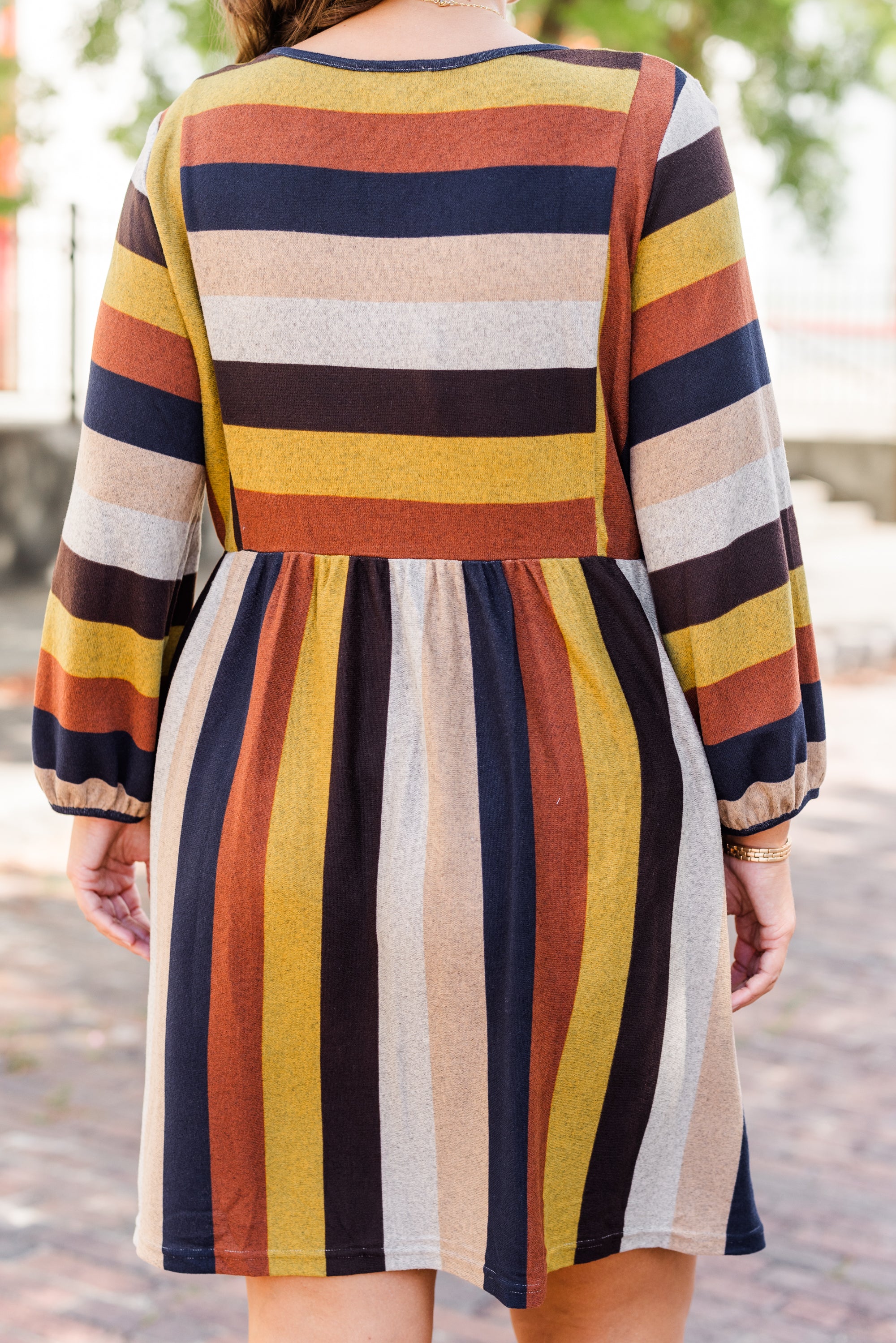 Bring Back The Moments Dress, Rust-Mocha - Giverhouse