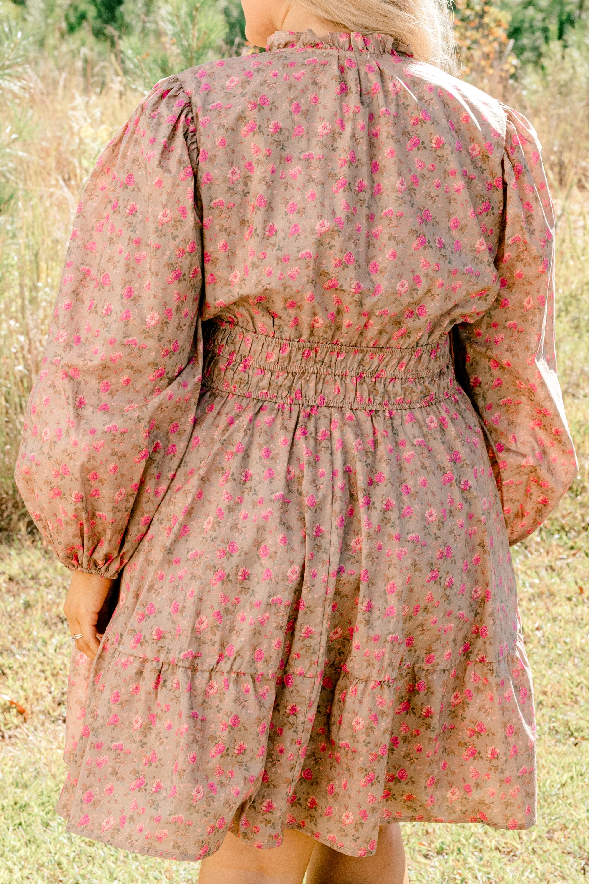 I Took My Chance Dress, Brown - Giverhouse