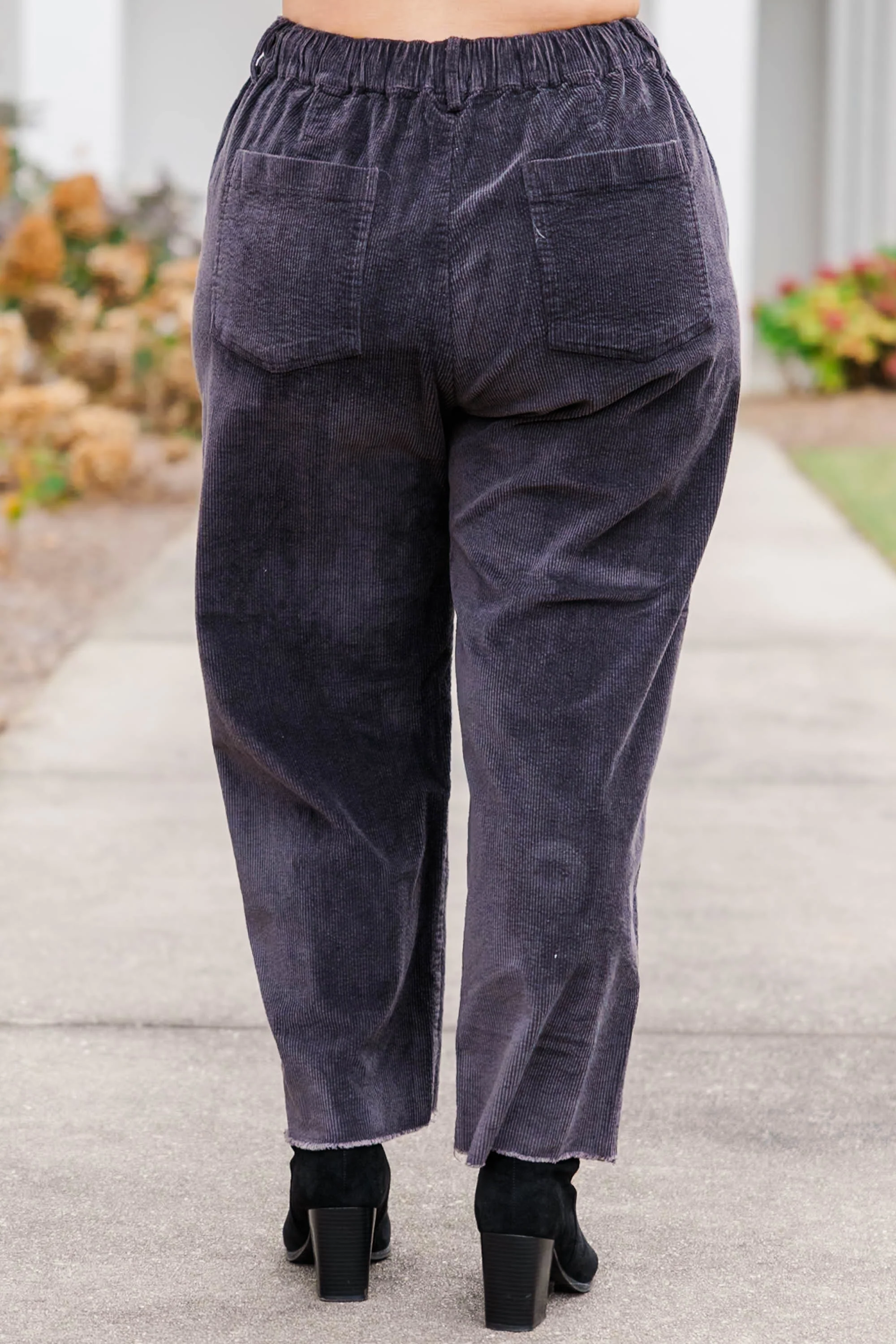 Leisure Time Pants, Charcoal - Giverhouse