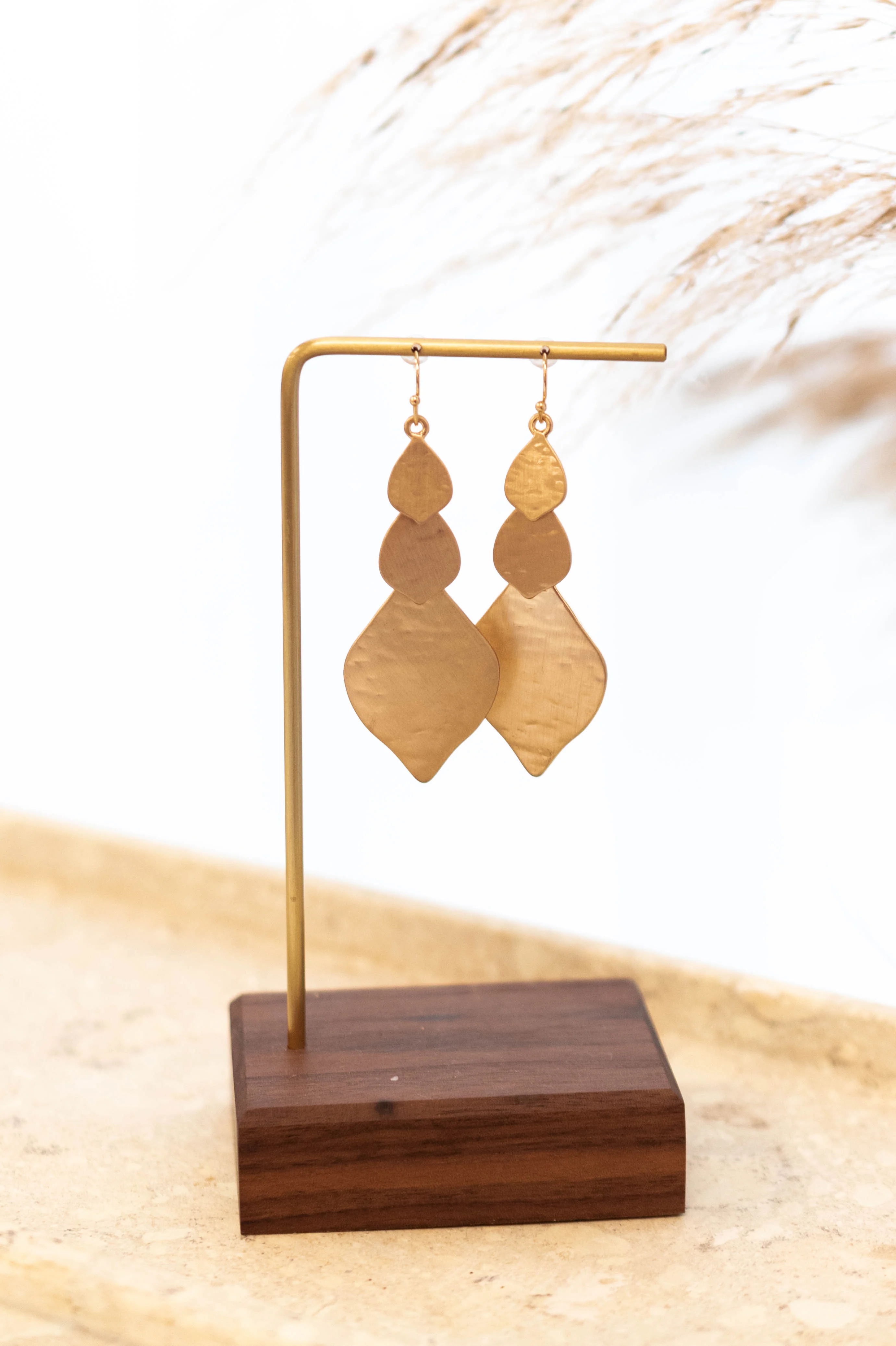 Light As A Feather Earrings, Gold - Giverhouse